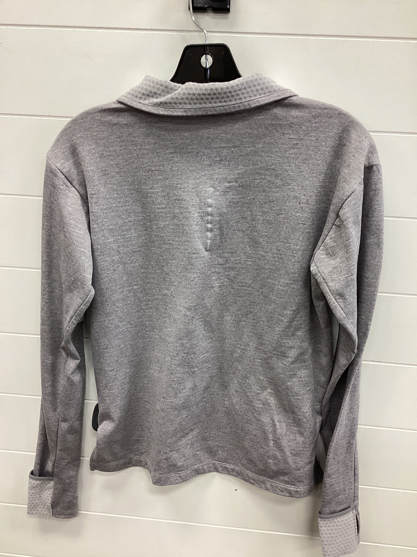 Athletic Top Ls Collar By Nike Apparel In Grey, Size:S
