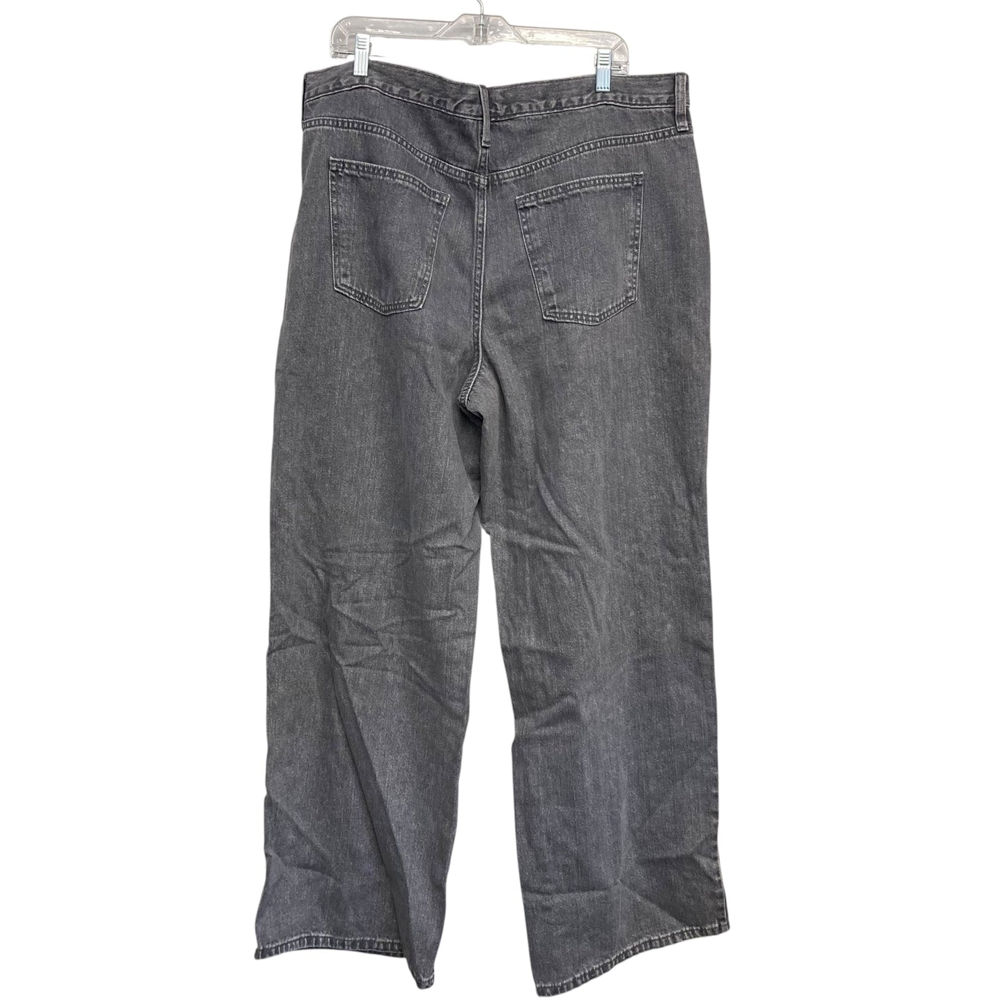 Jeans Wide Leg By Universal Thread In Grey Denim, Size:18