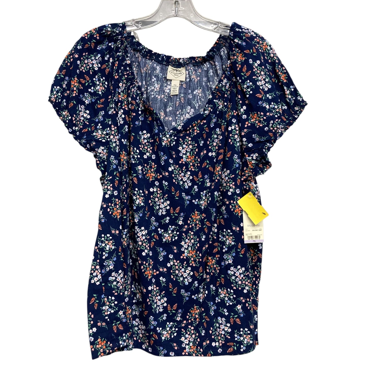 Top Ss By St Johns Bay In Floral Print, Size:Xlp