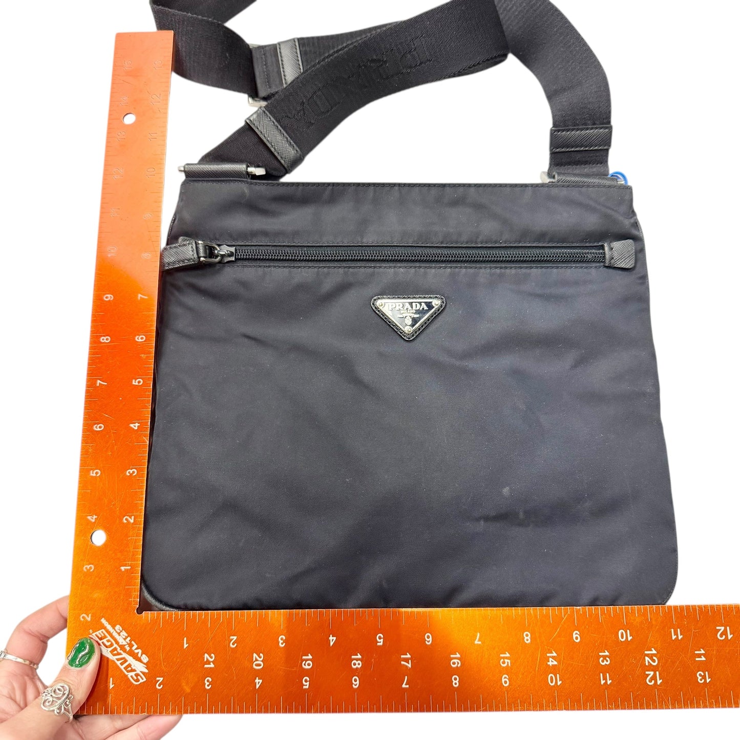 Crossbody Luxury Designer By Prada, Size: Large