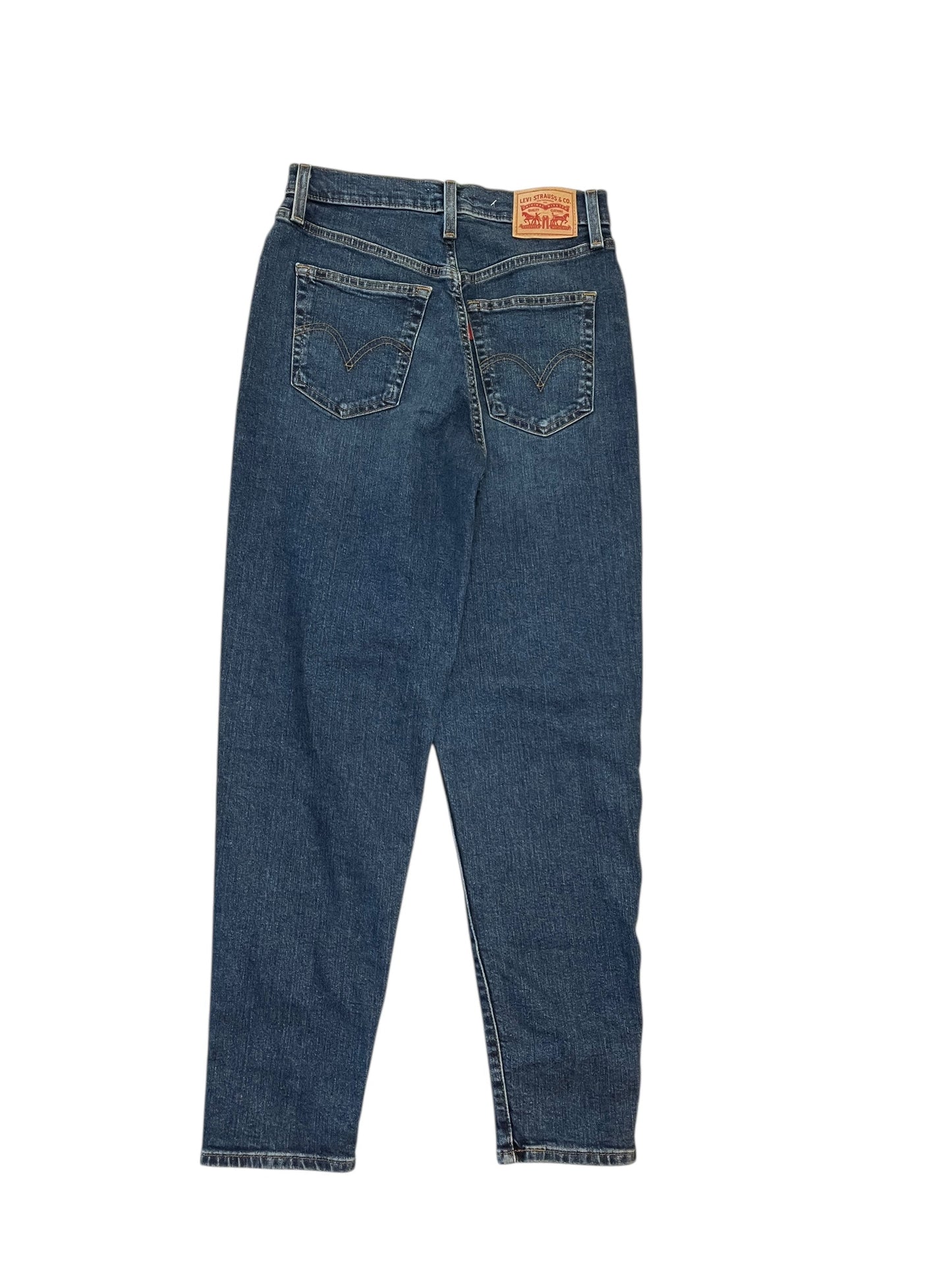 Jeans Boyfriend By Levis In Blue Denim, Size:4