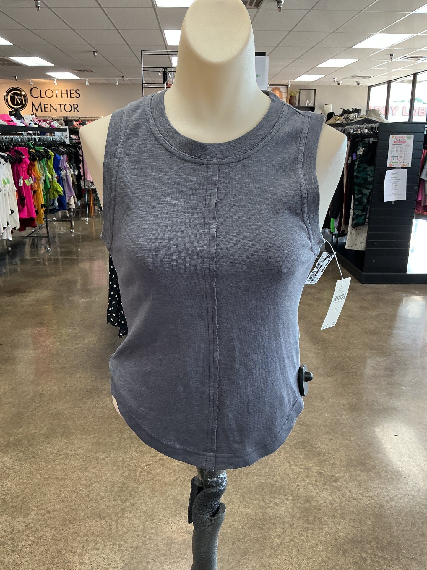 Top Sleeveless By Pilcro In Grey, Size:Xs