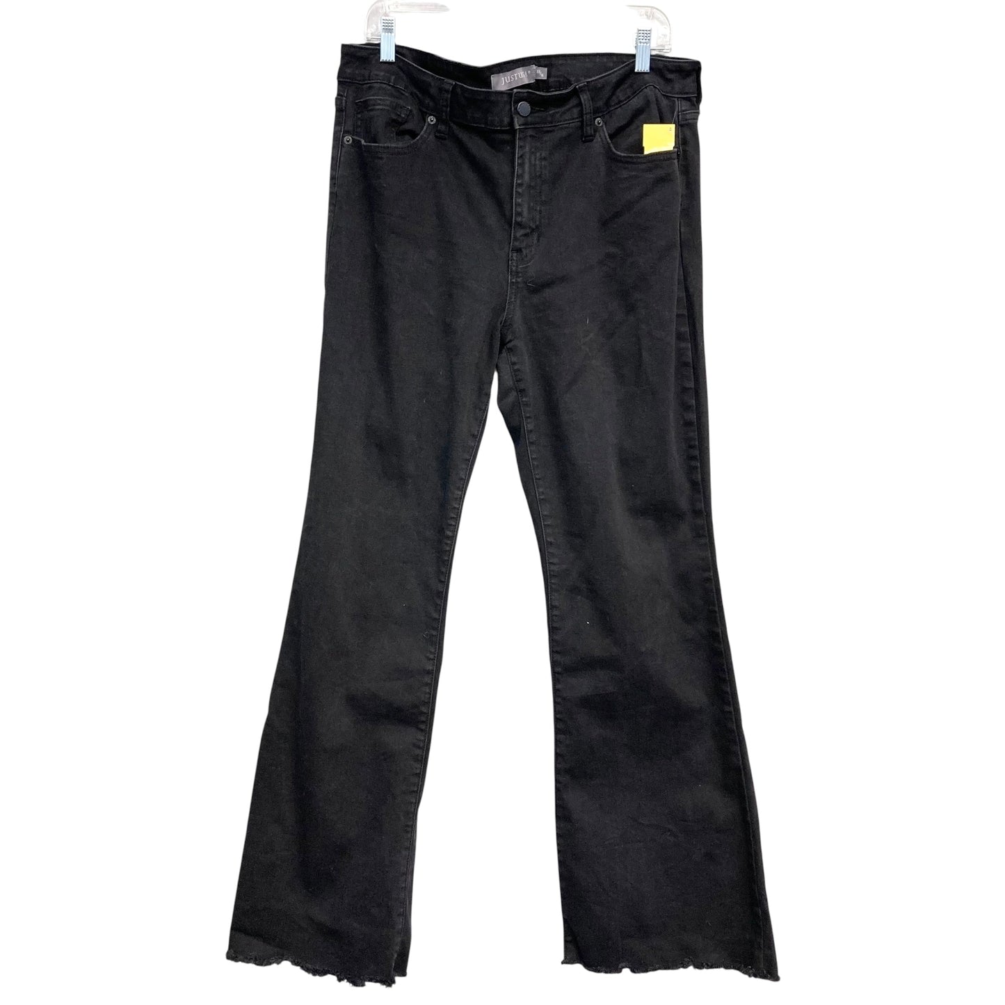 Jeans Wide Leg By Just Usa In Black, Size:16
