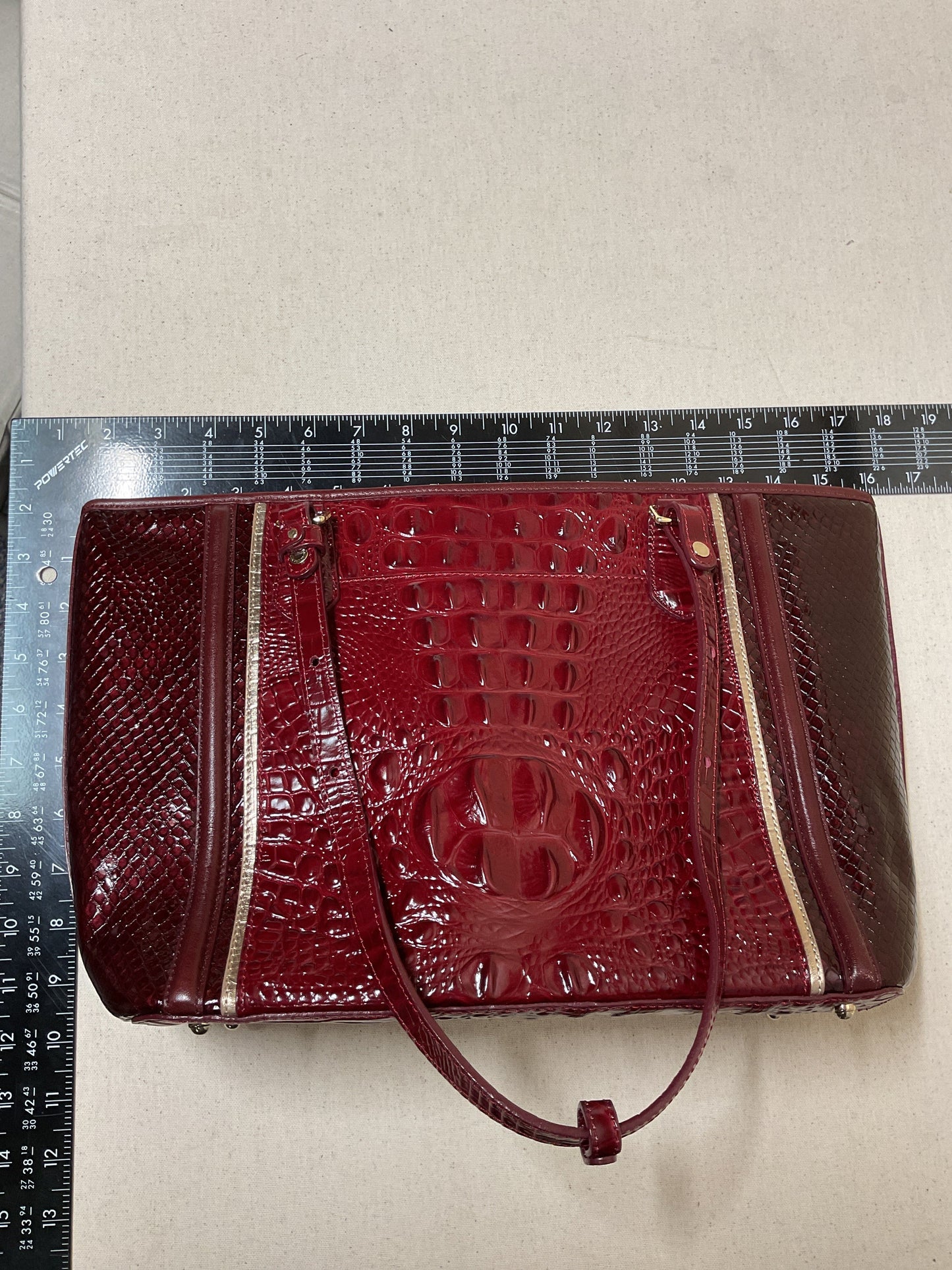 Tote Designer By Brahmin In Red, Size:Large