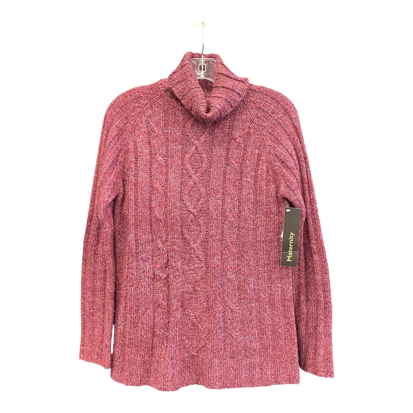 Maternity Sweater By Motherhood In Maroon, Size:S