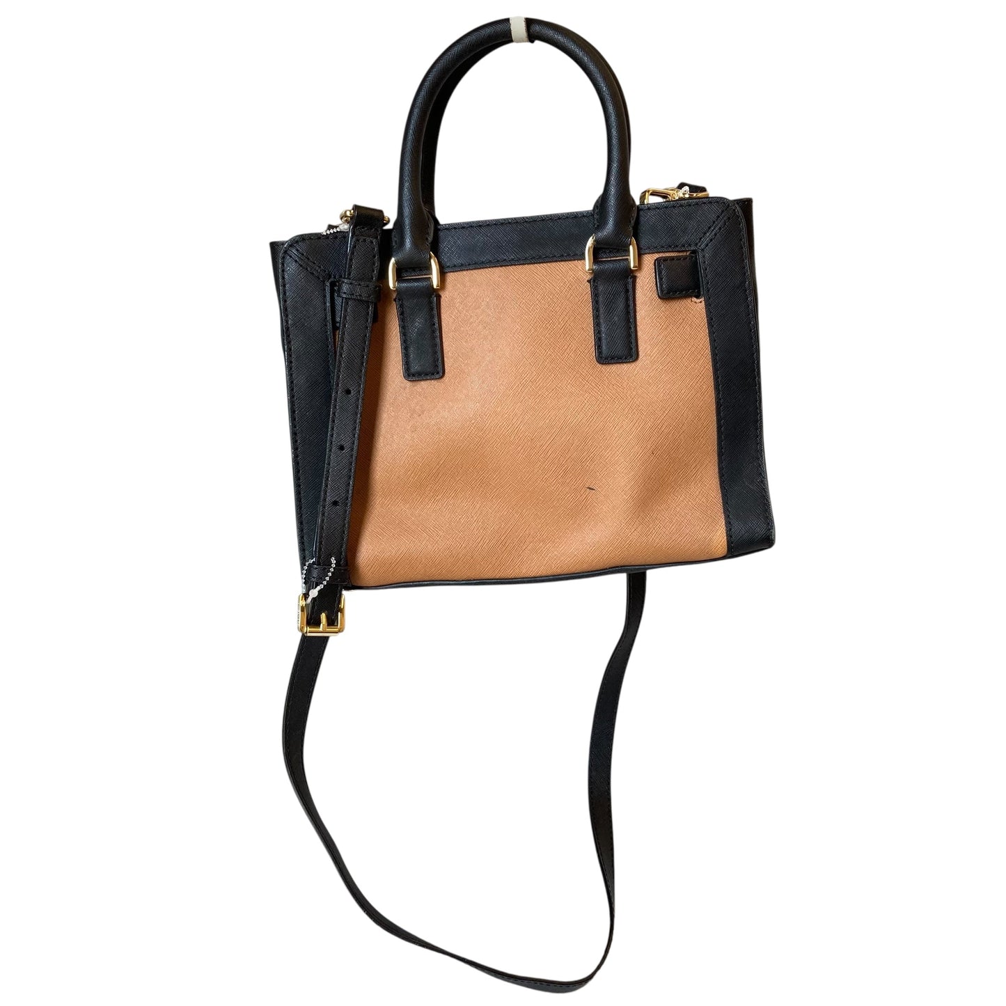 Handbag Designer By Michael Kors In Black & Brown, Size:Small