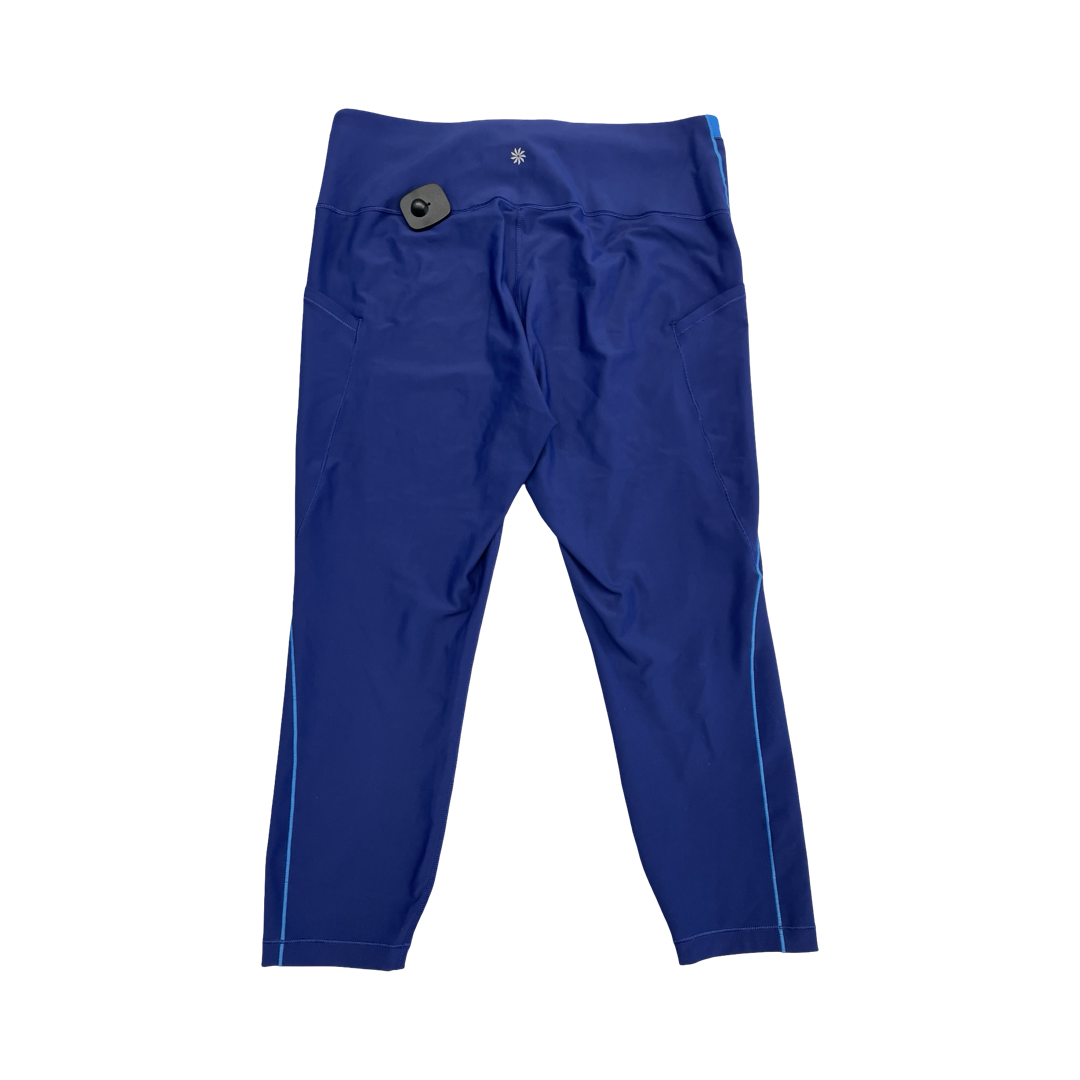 Athletic Capris By Athleta In Blue, Size:Xl