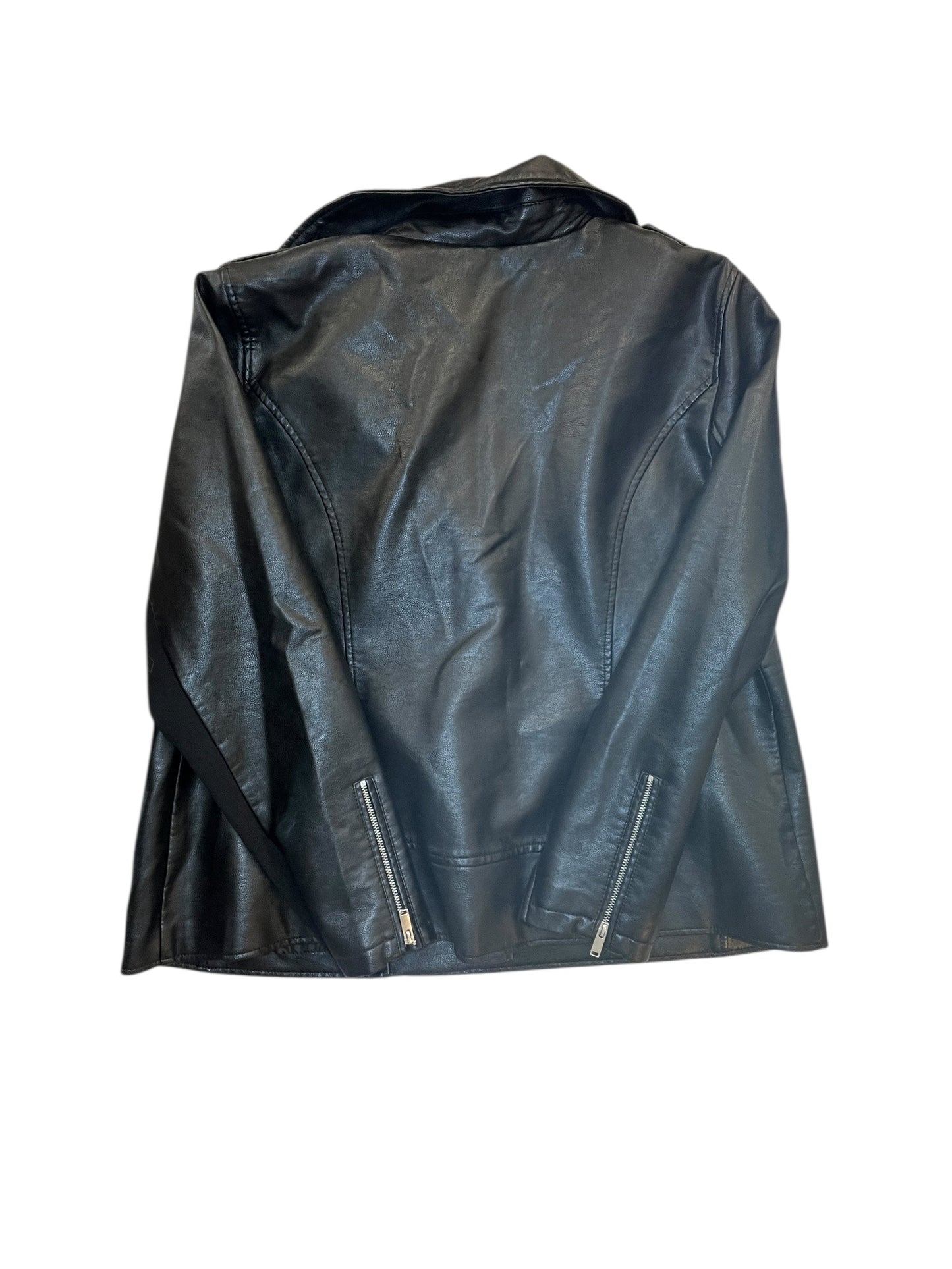 Jacket Moto By Lane Bryant In Black, Size:Xxl