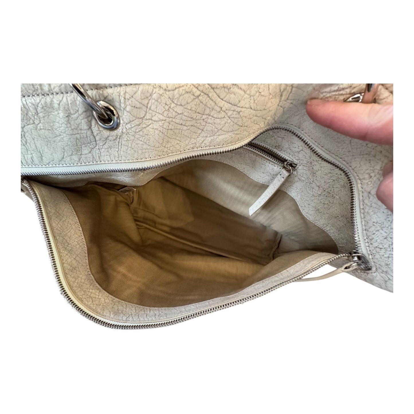 Handbag Designer By Derek Lam In Ivory/Cream, Size:Medium/Large