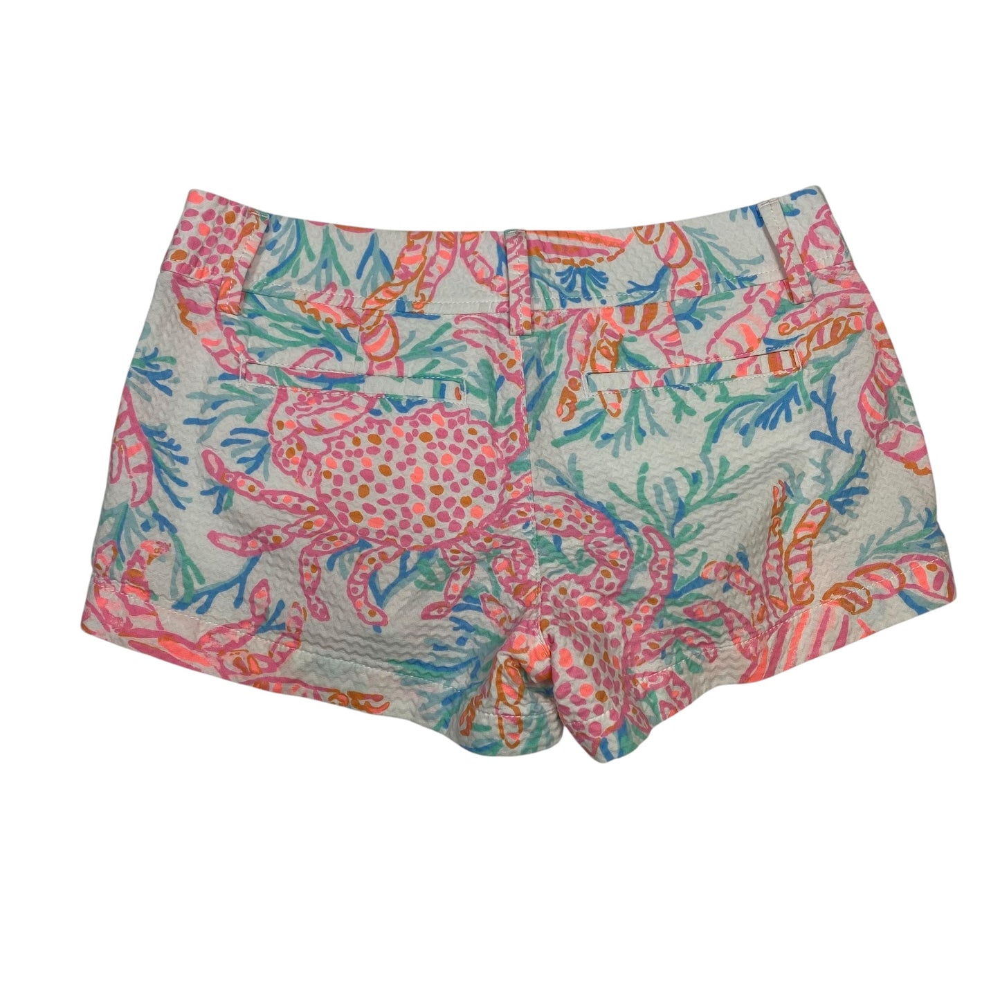 Shorts Designer By Lilly Pulitzer In Pink & White, Size:2