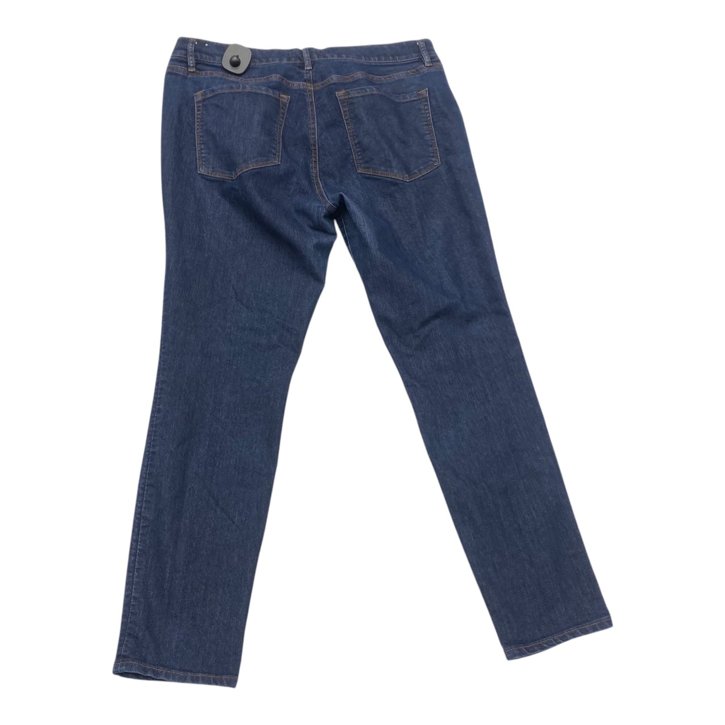 Jeans Skinny By Loft In Blue Denim, Size:12