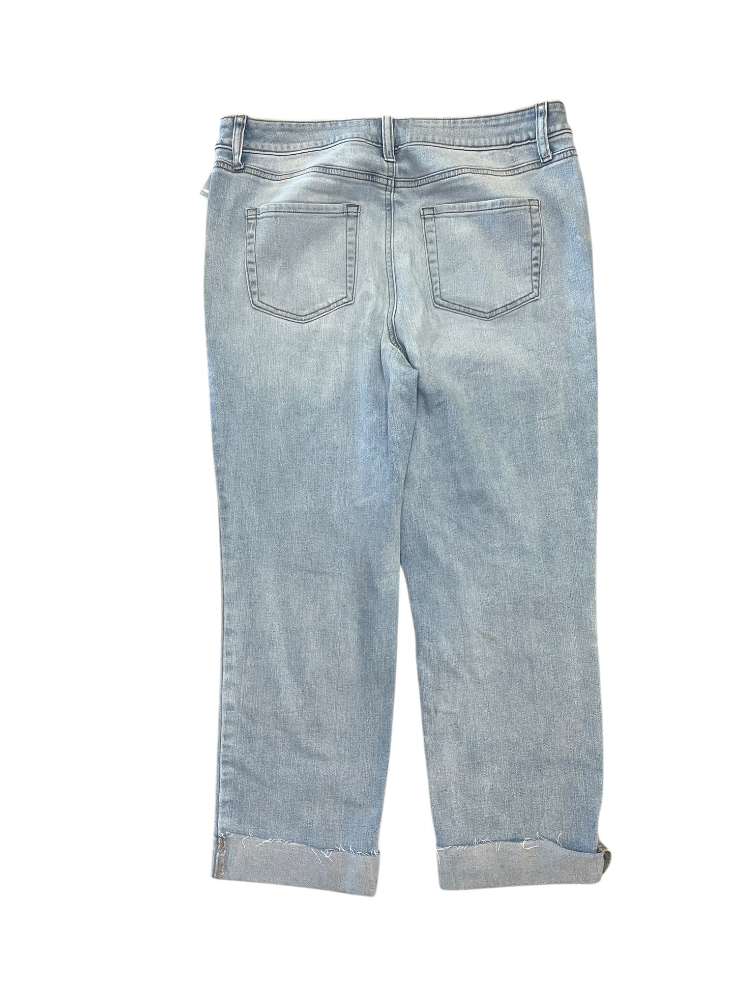 Jeans Cropped By Maurices In Blue Denim, Size:14
