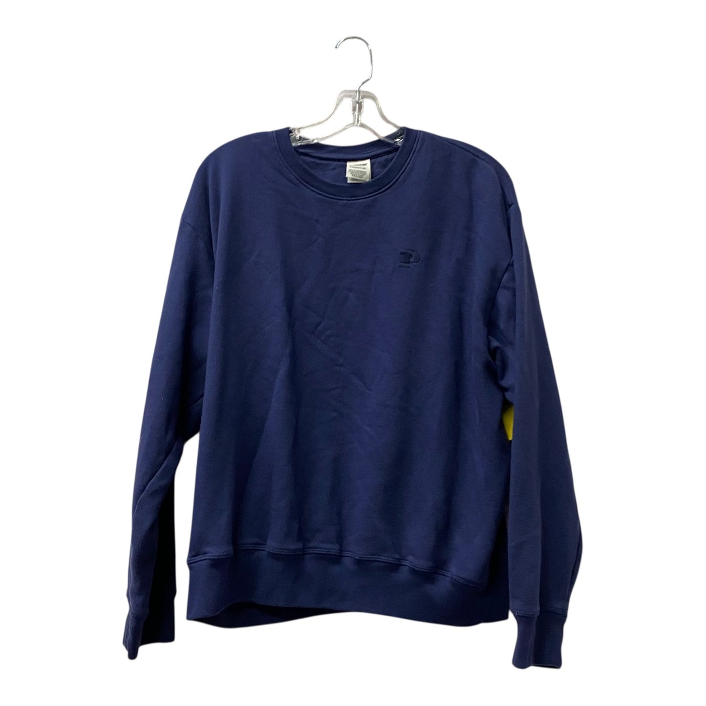 Athletic Sweatshirt Crewneck By Pink In Blue, Size:Xl