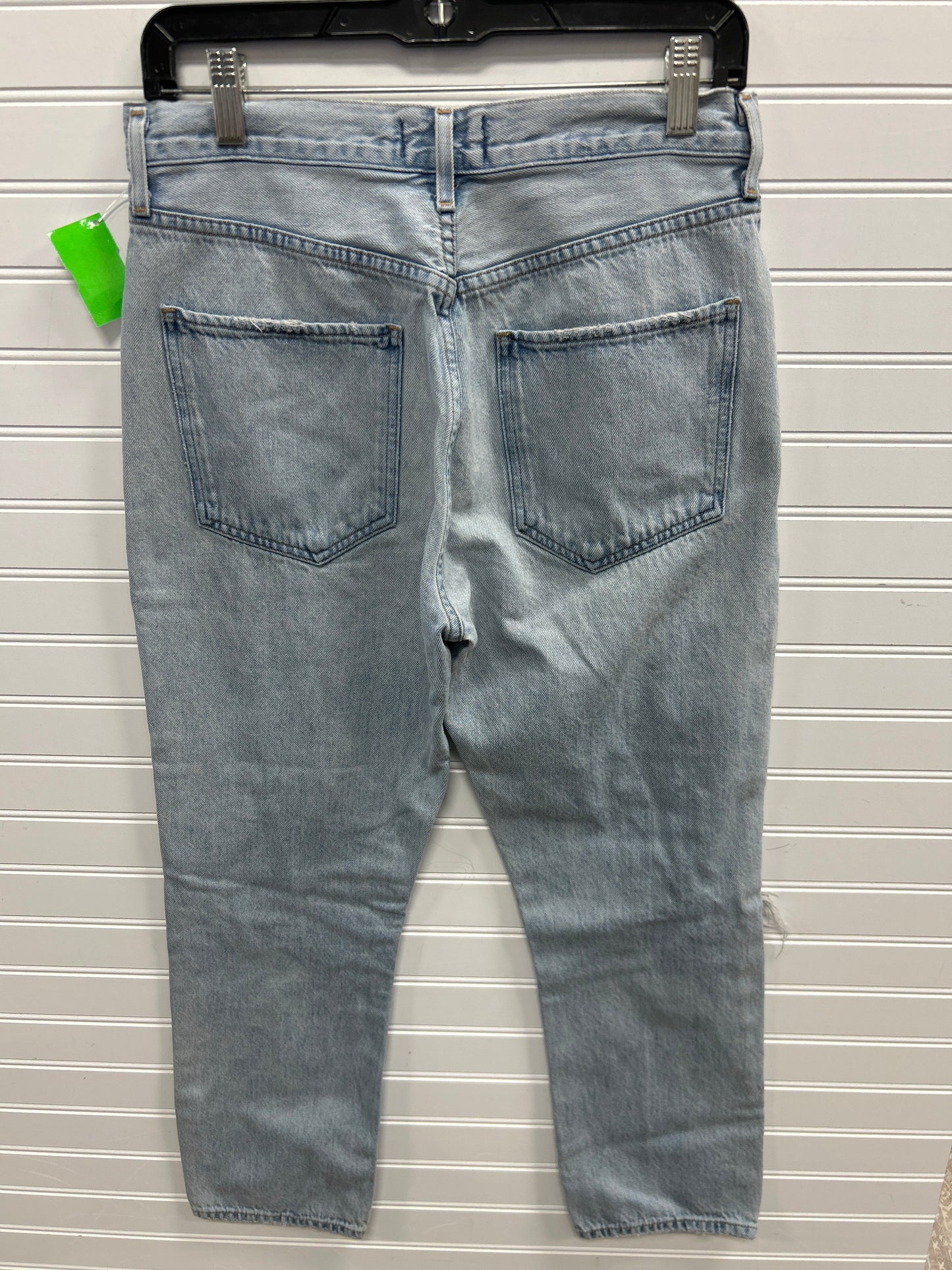 Jeans Straight By Agolde In Blue Denim, Size:6