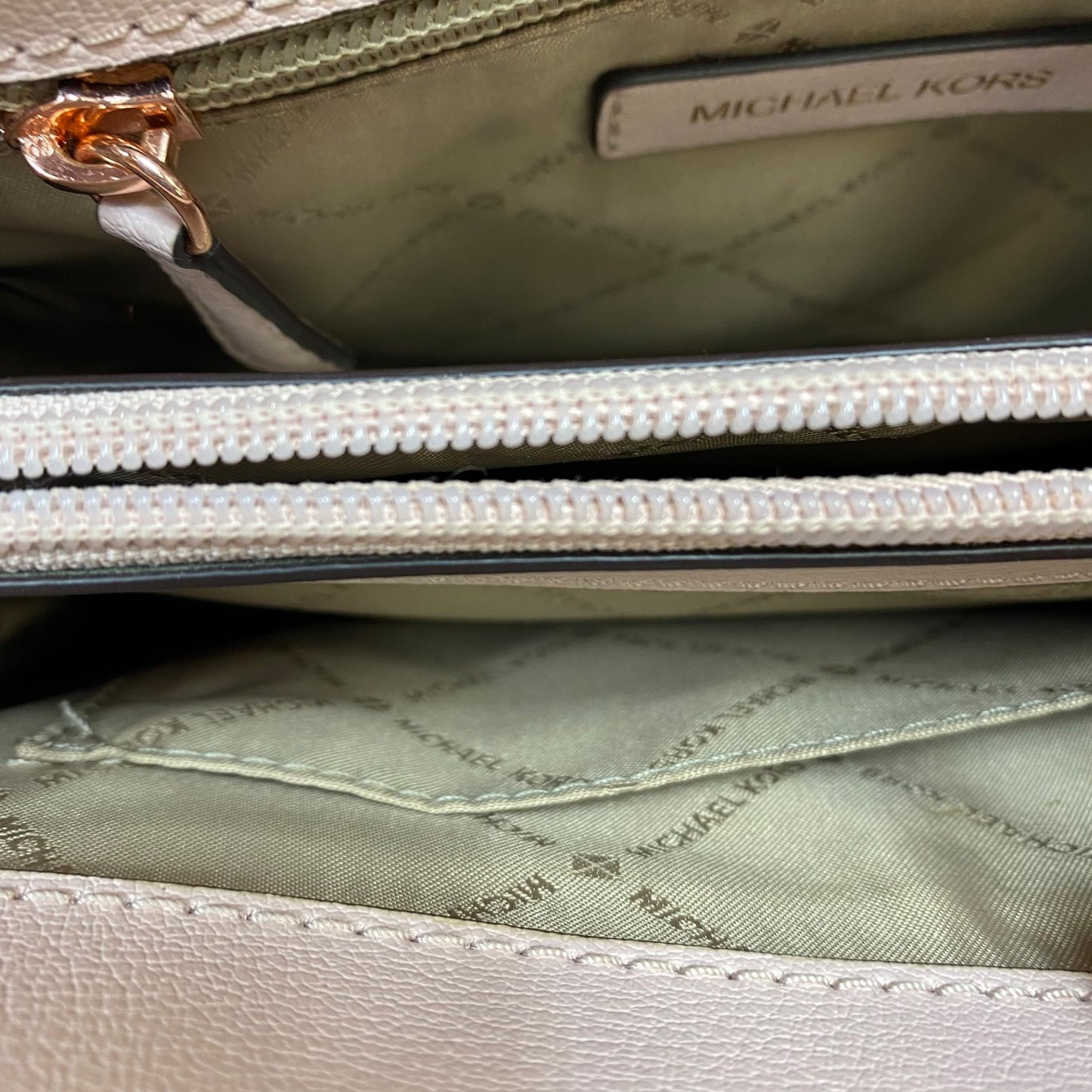 Crossbody Designer By Michael Kors In Pink, Size:Small