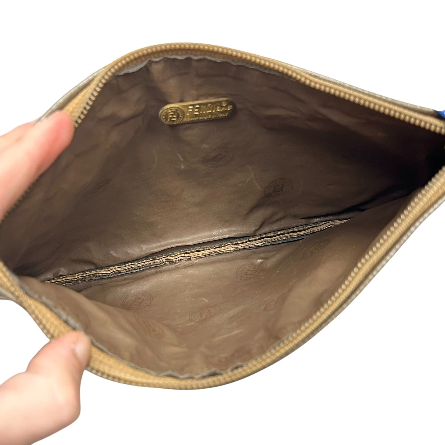 Clutch Luxury Designer By Fendi, Size: Medium