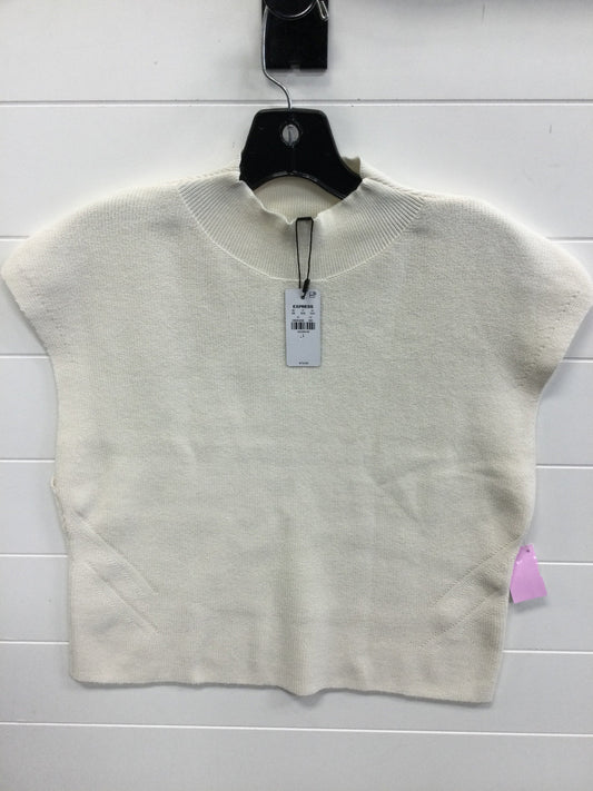 Top Sleeveless By Express In Cream, Size:L