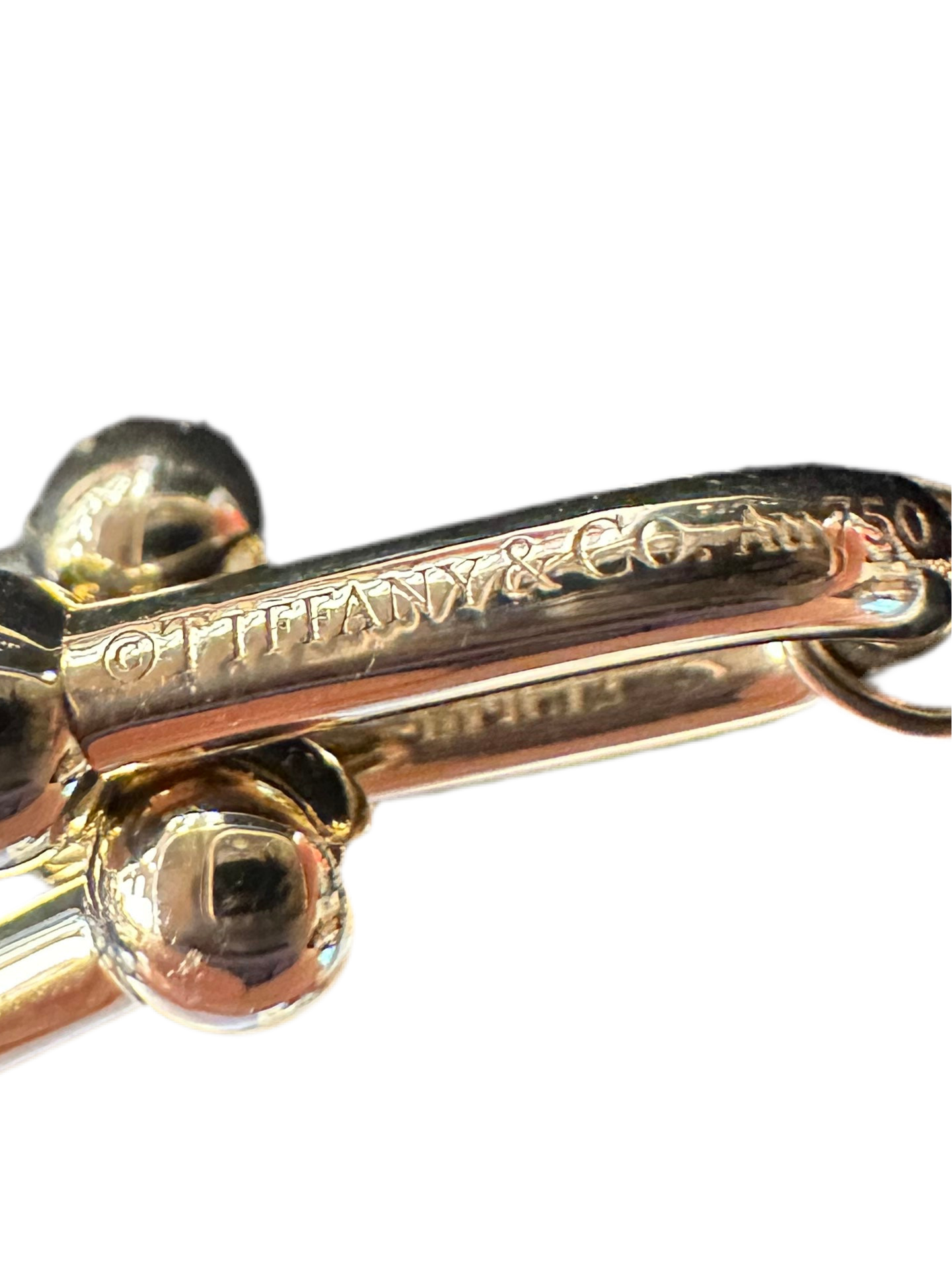 Tiffany & Company 18K Hardware Double Link Bracelet, SIZE: 6”