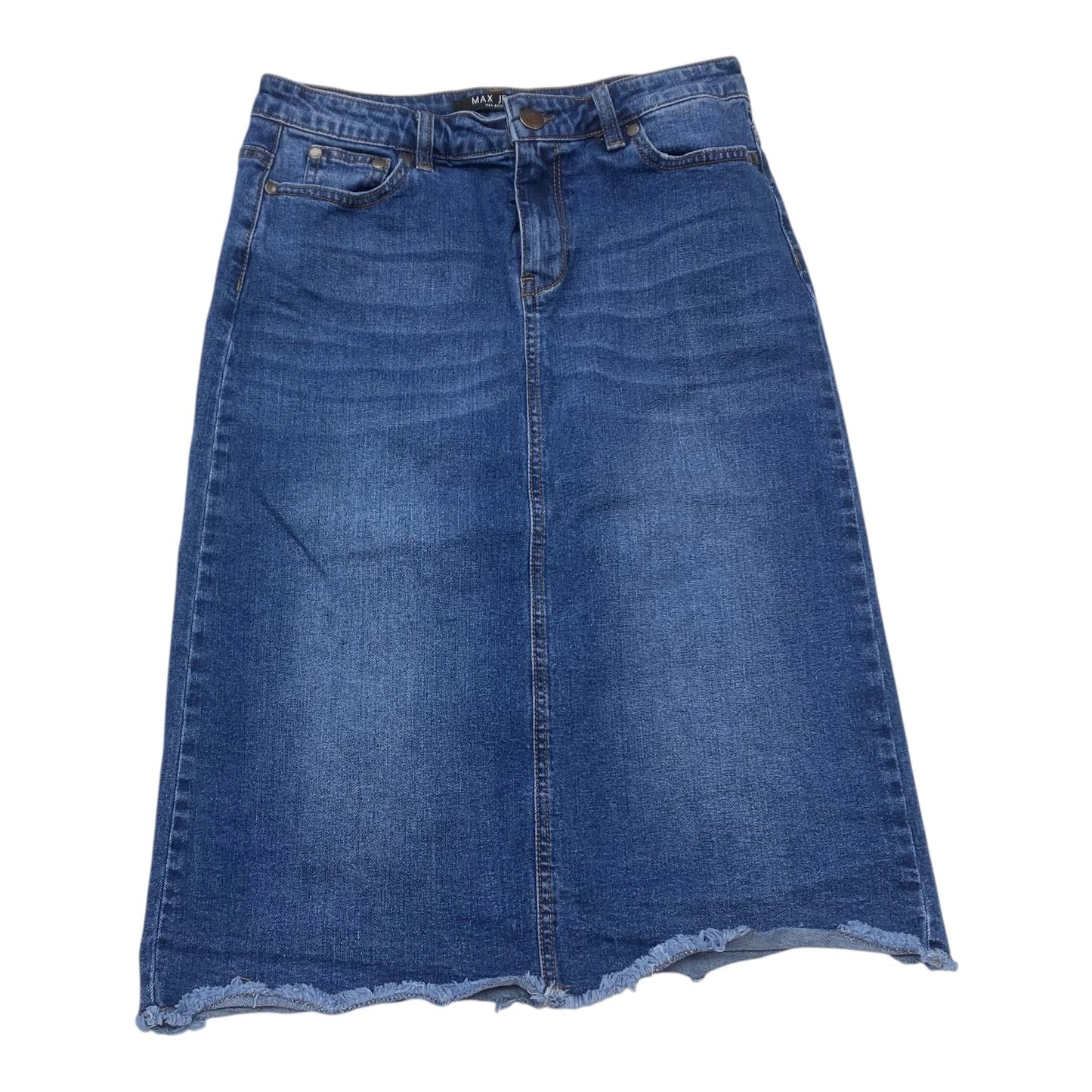 Skirt Maxi By Max Jeans In Blue Denim, Size:4