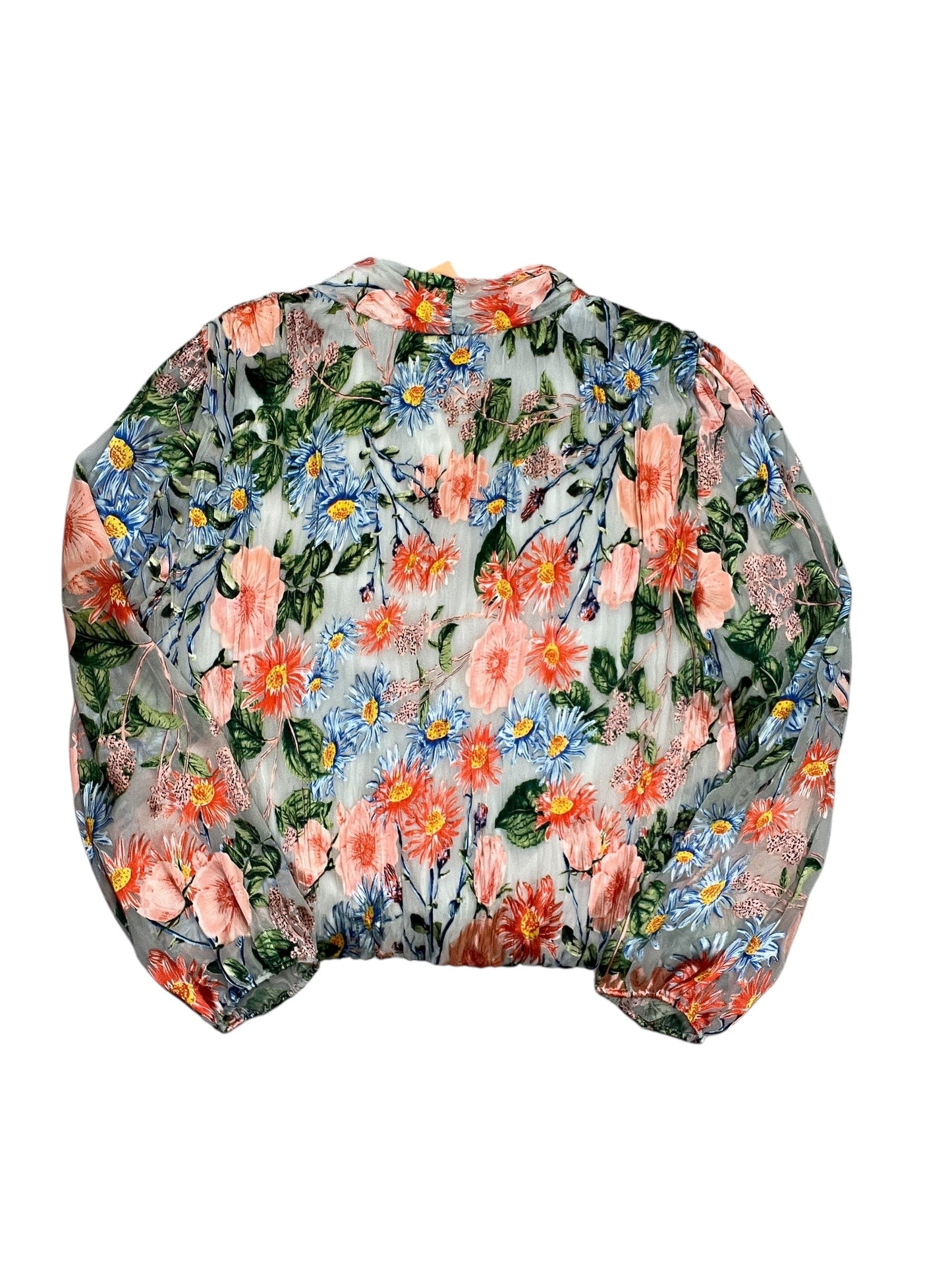 Top Ls Designer By Alice + Olivia In Floral Print, Size:M