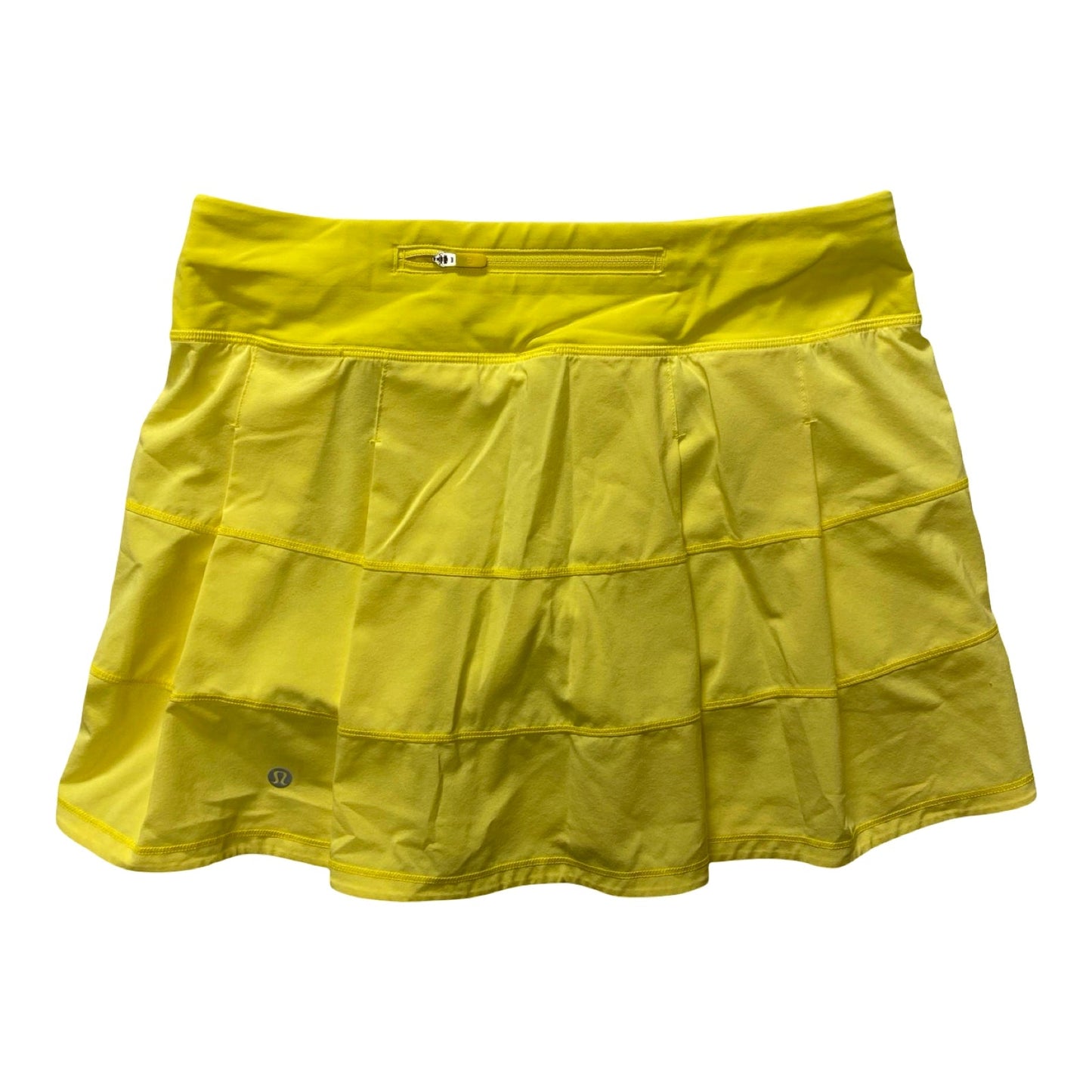 Athletic Skort By Lululemon In Yellow, Size:6