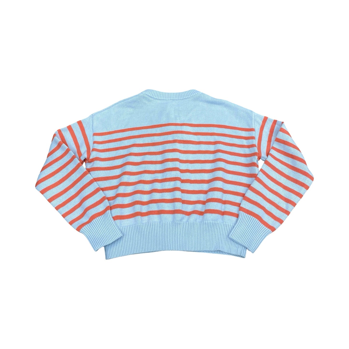 Sweater Cardigan By Minnow In Striped Pattern, Size:M