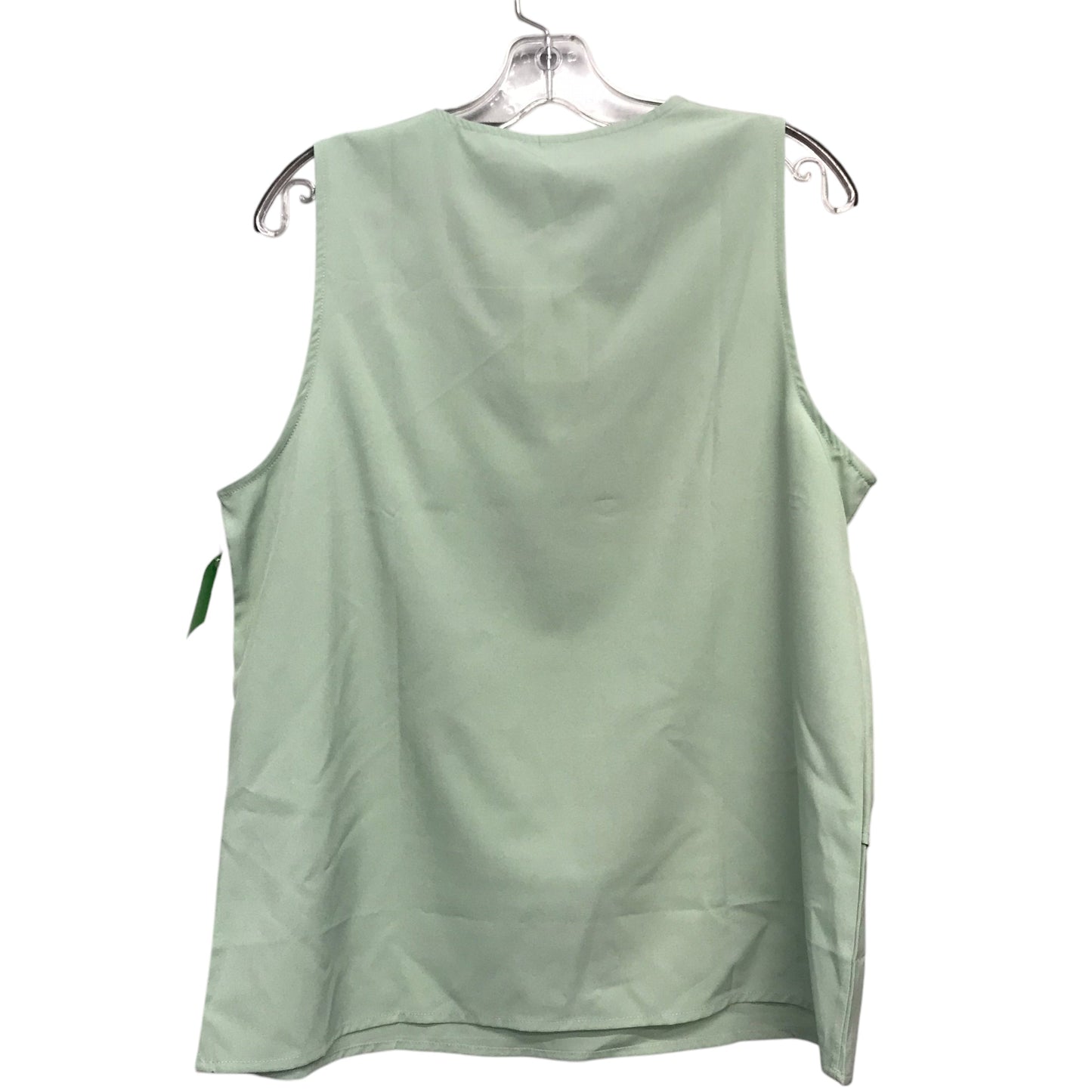 Top Sleeveless In Green, Size:L