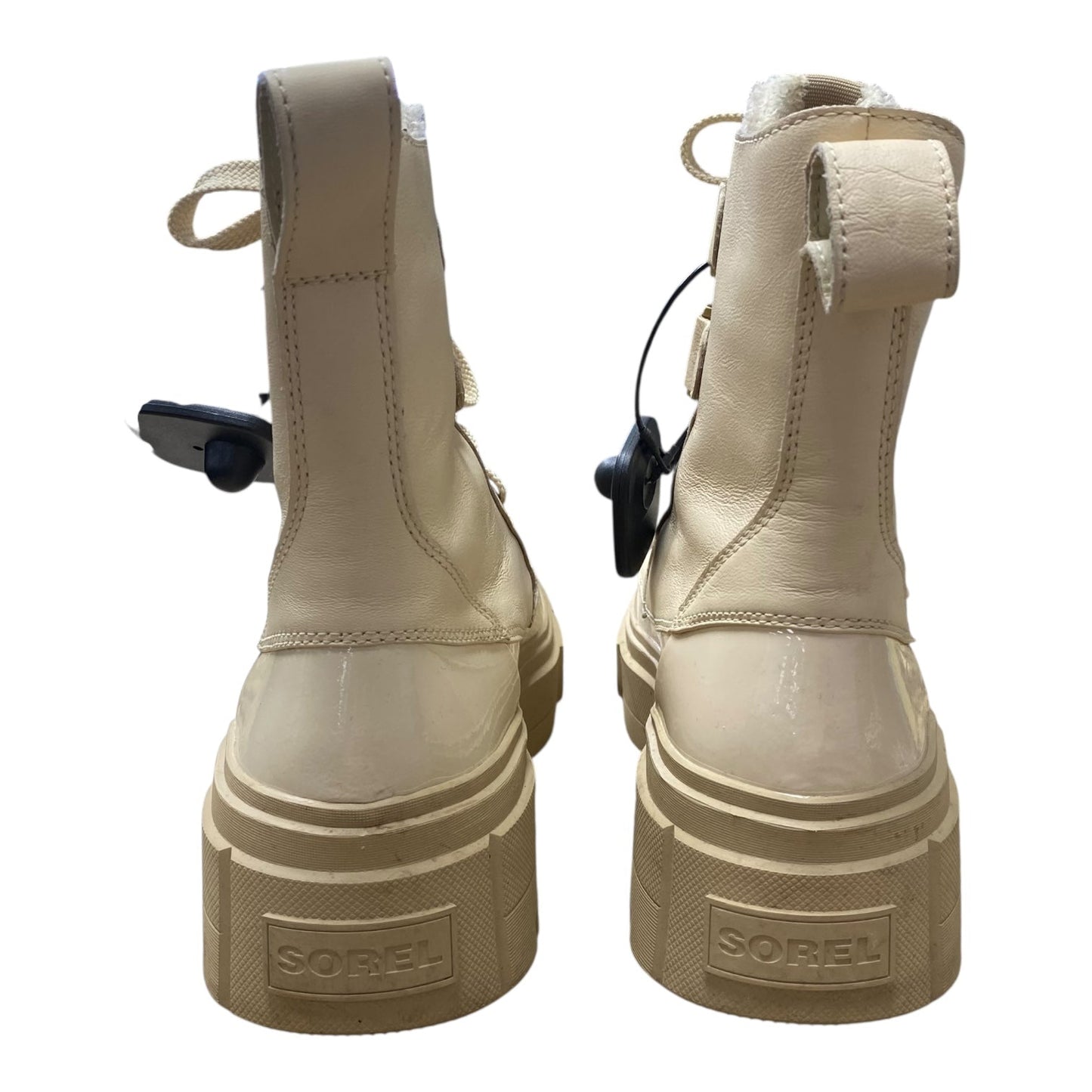 Boots Designer By Sorel In Cream, Size:9