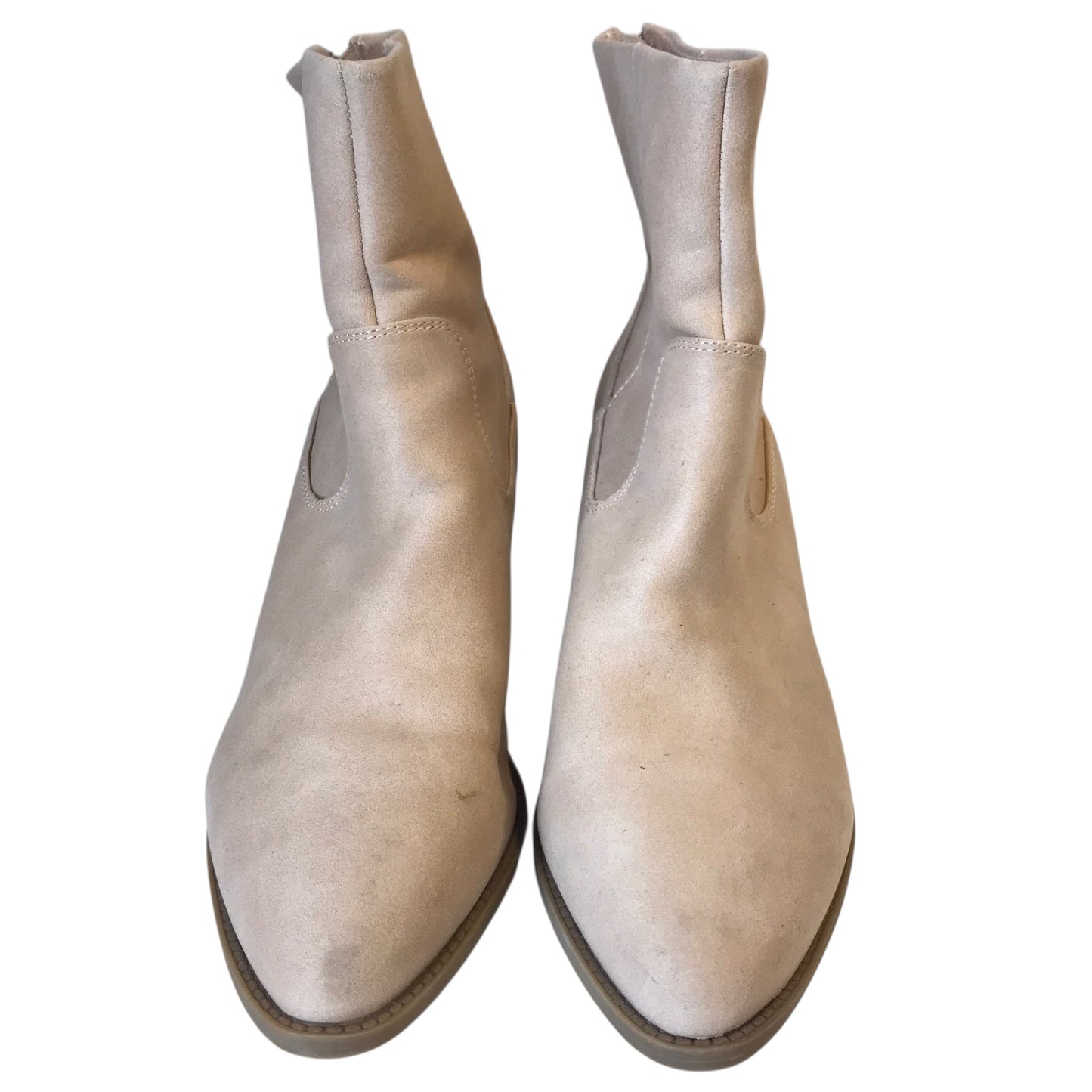 BOOTS ANKLE HEELS by DOLCE VITA in BEIGE, Size:8