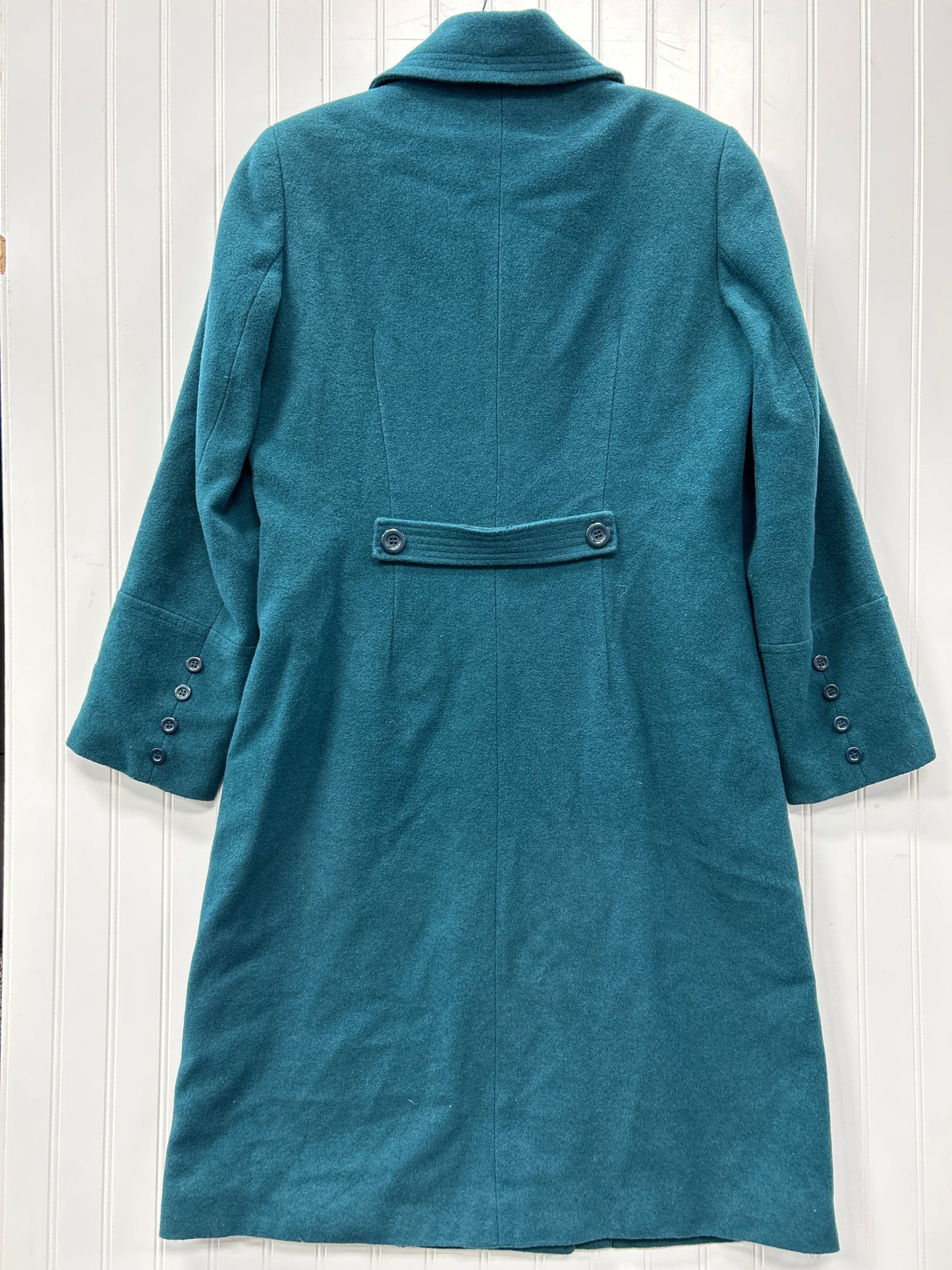 Coat Wool By Cmc In Teal, Size:M