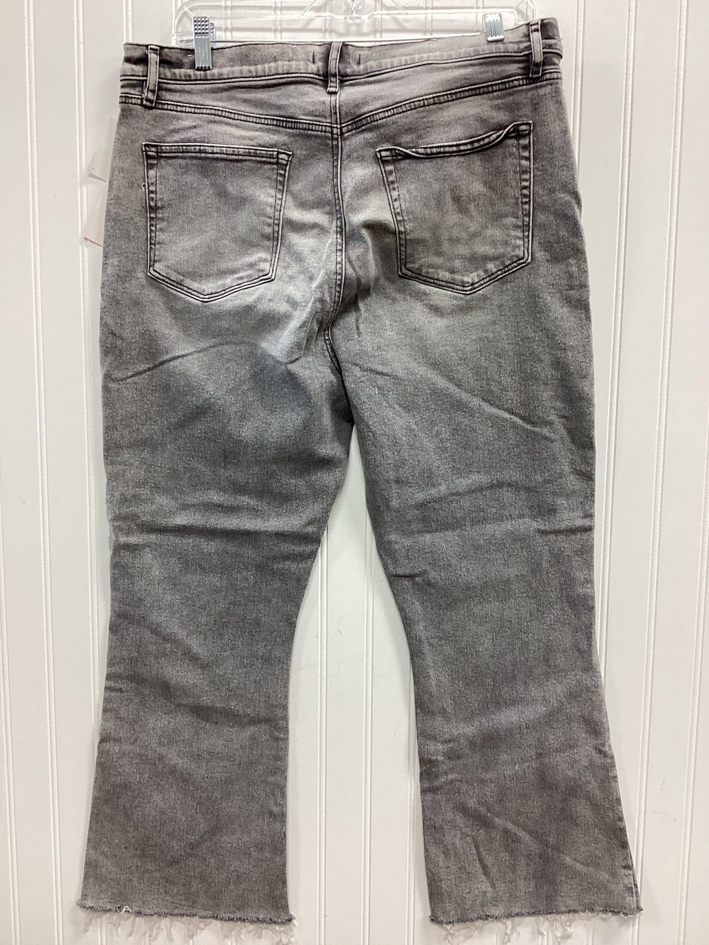 Jeans Boot Cut By Loft In Grey Denim, Size:14