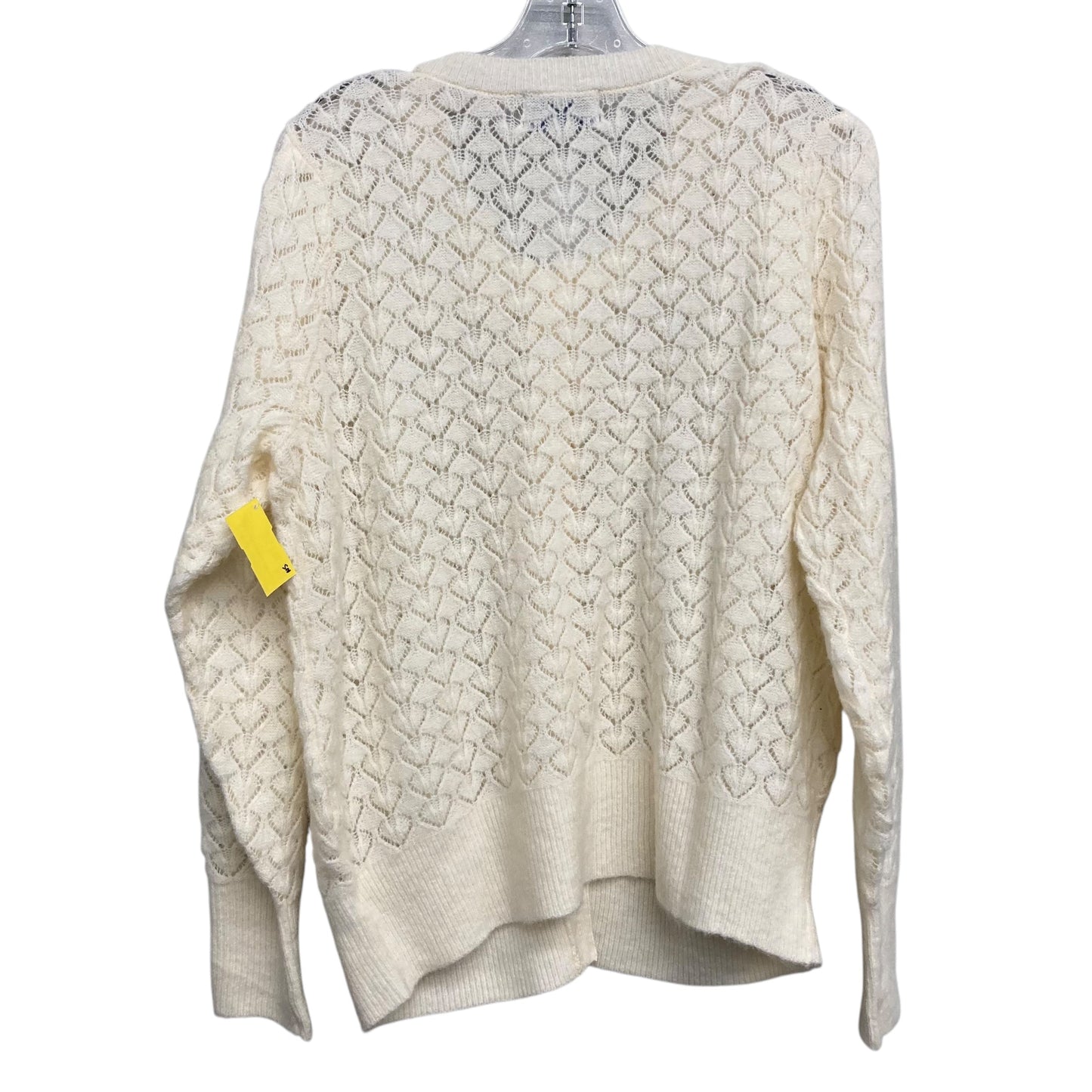 Sweater Cardigan By Old Navy In Cream, Size:L