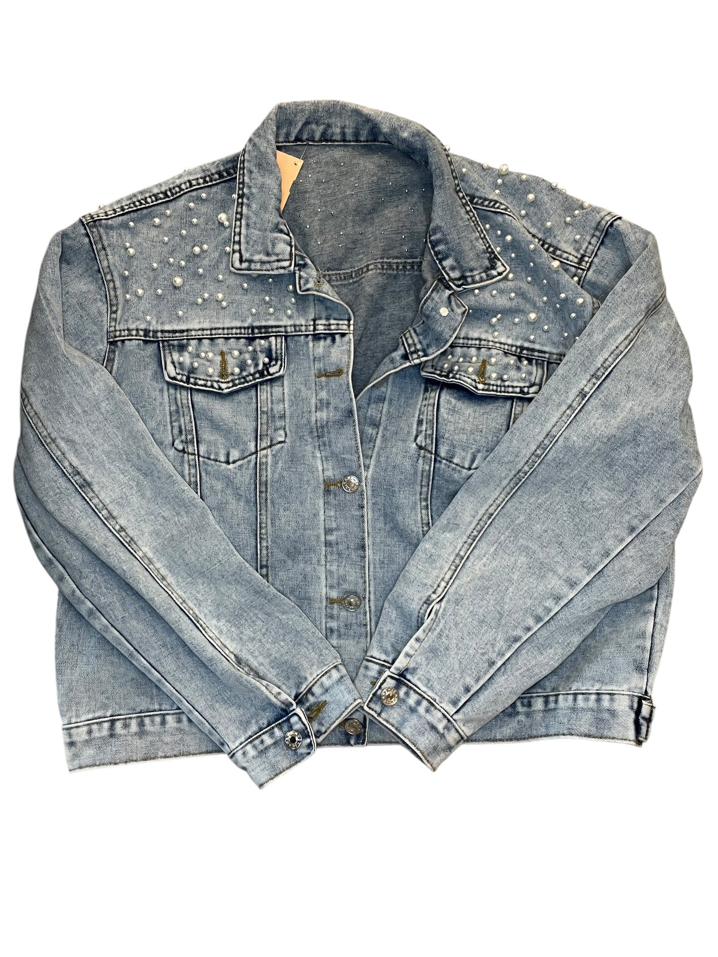 Jacket Denim By Clothes Mentor In Blue Denim, Size:Xxl