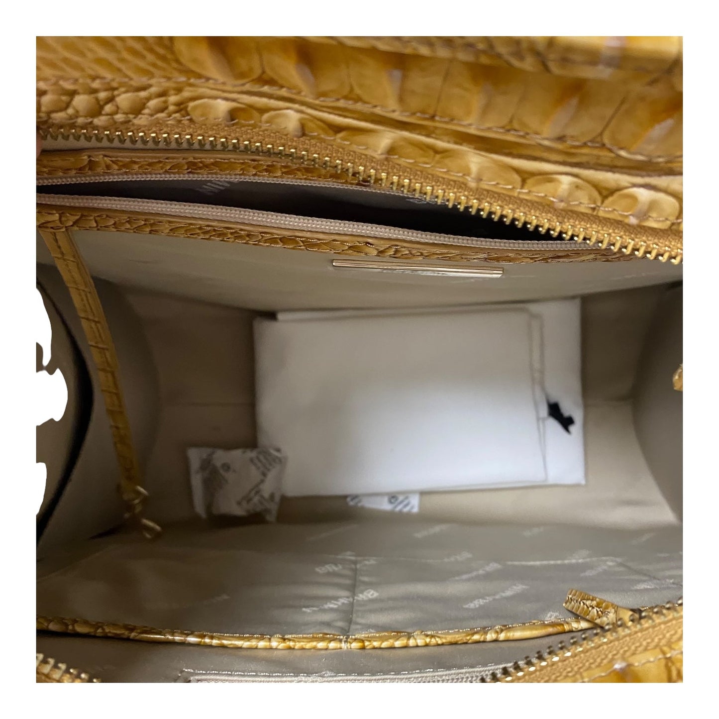 Handbag Designer By Brahmin In Tan, Size:Large