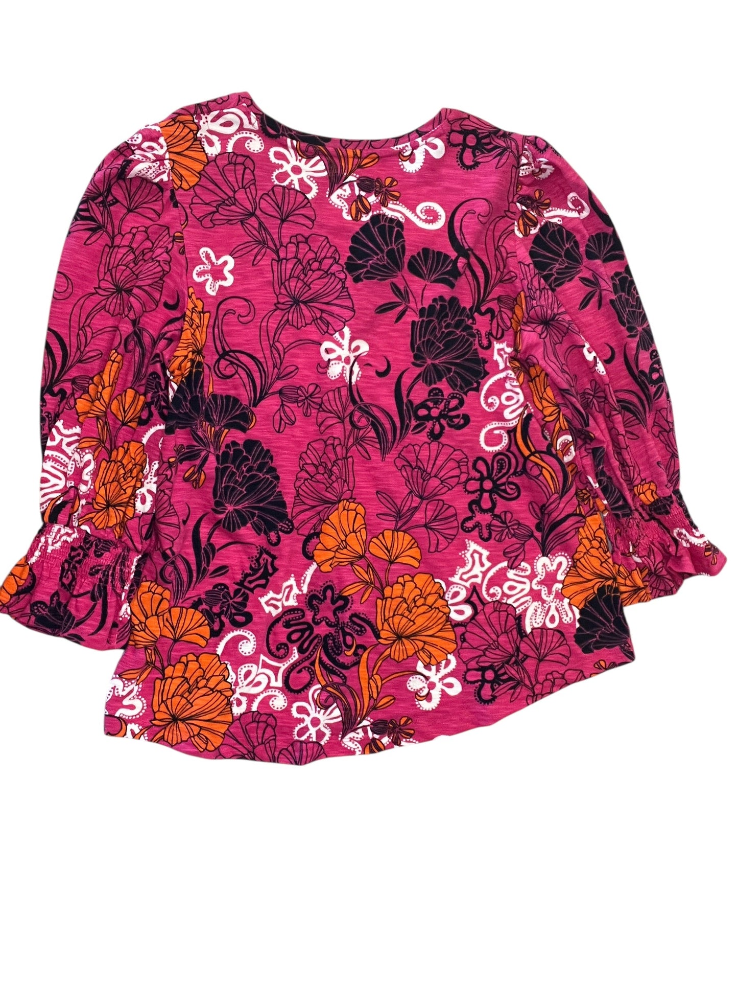 Top Ls By Chicos In Floral Print, Size:L