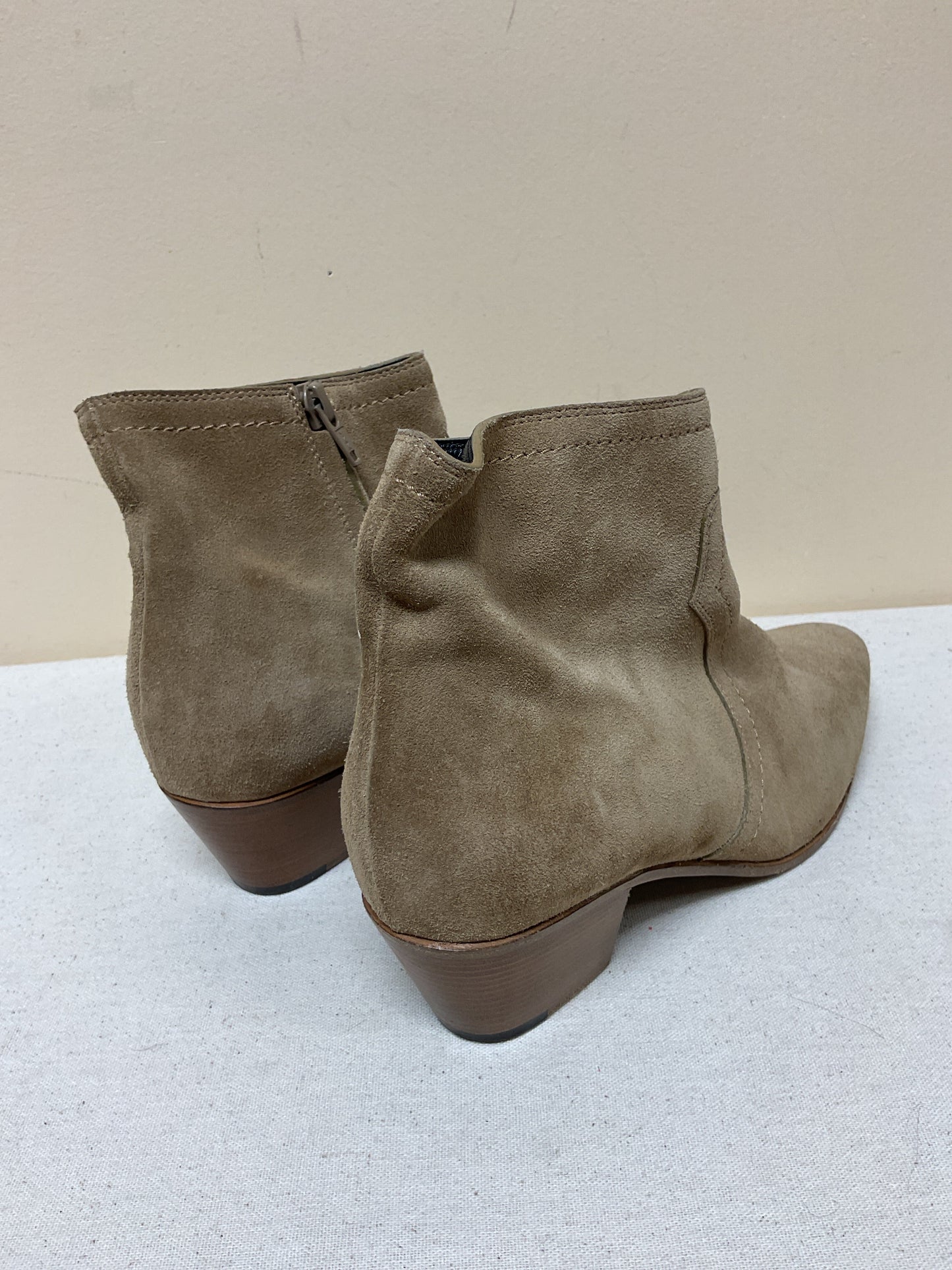 Boots Ankle Heels By Cma In Tan, Size:7.5