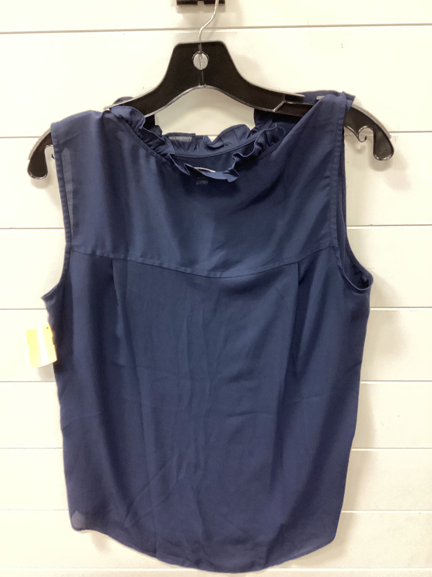 Top Sleeveless By Loft In Navy, Size:M