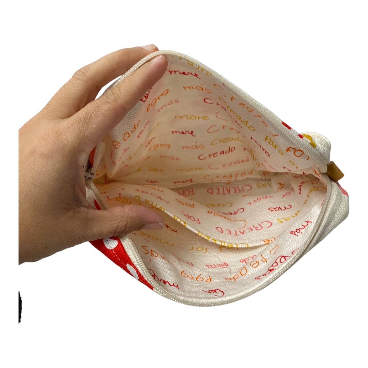 Makeup Bag By Vera Bradley In White, Size:Medium