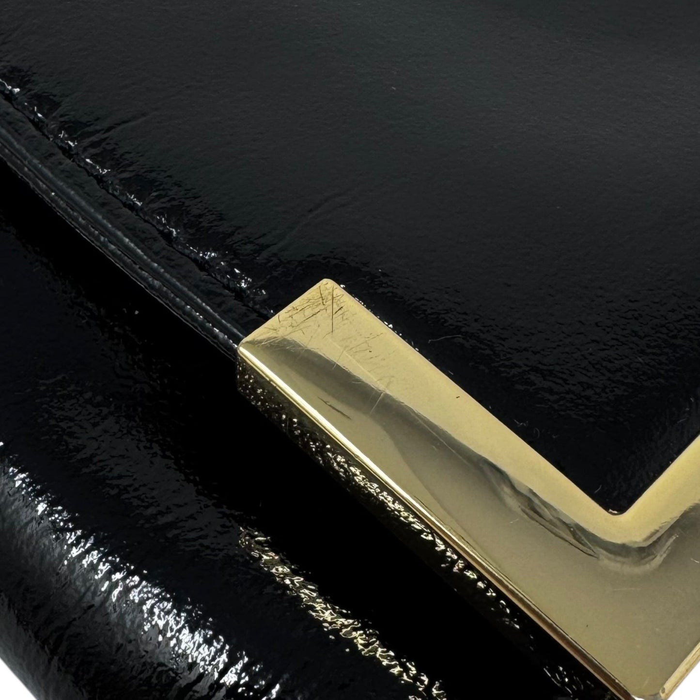 Patent Flap Shoulder Handbag Leather By Michael By Michael Kors, Size: Medium