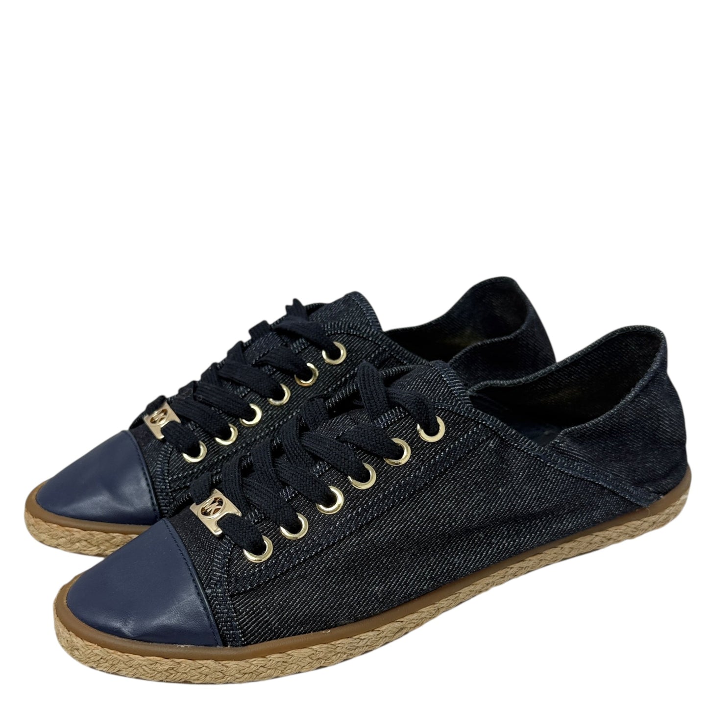 Kristy Denim Lace Up EspadrilleSneakers By Michael By Michael Kors In Blue Denim, Size: 7