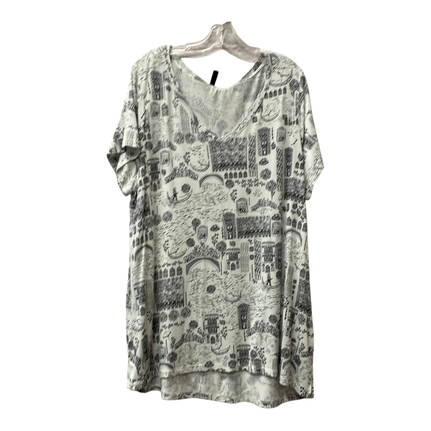 Top Ss By Cynthia Rowley In Black & White, Size:2X