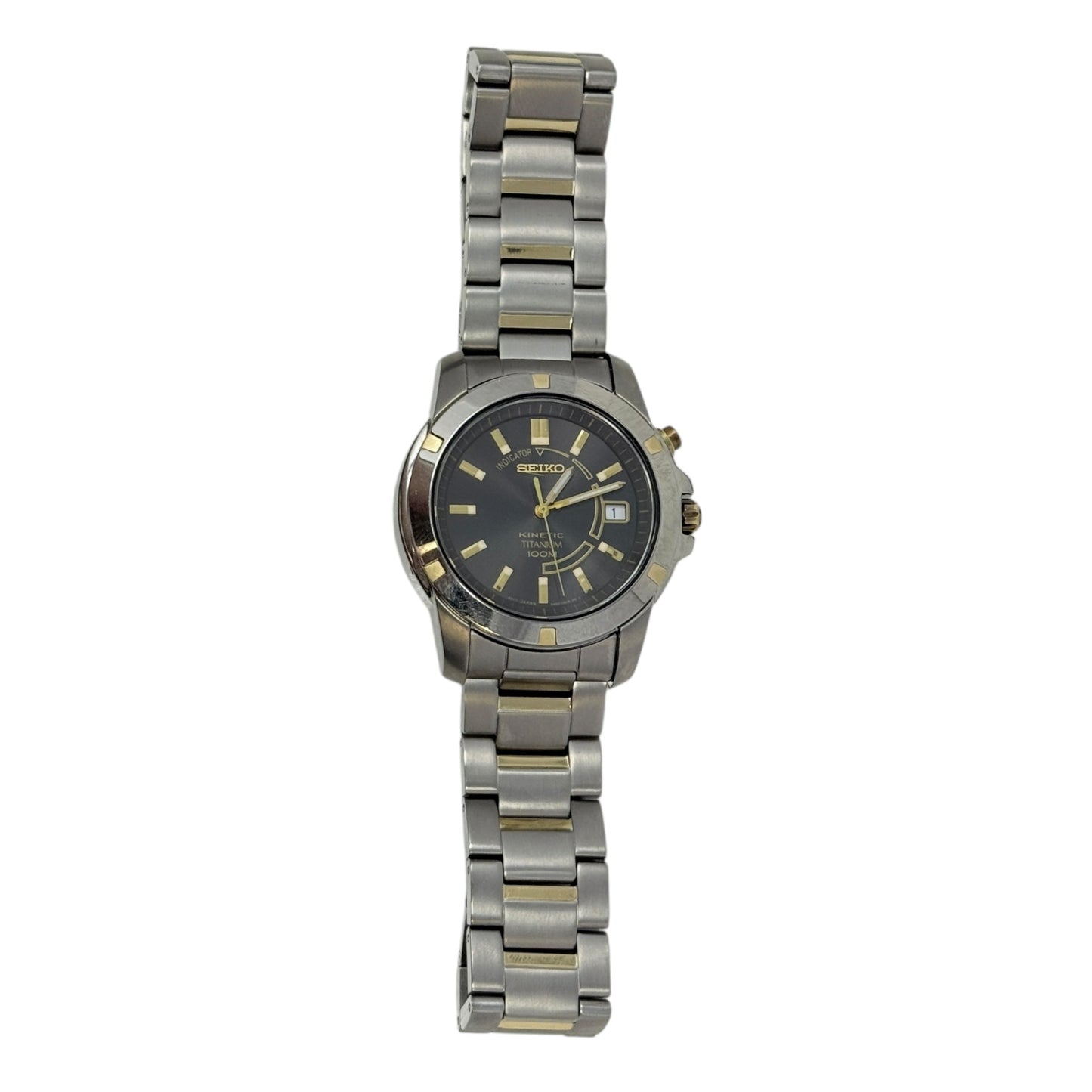 Kinetic 5M62 Titanium Dress Watch By Seiko, Size: Large