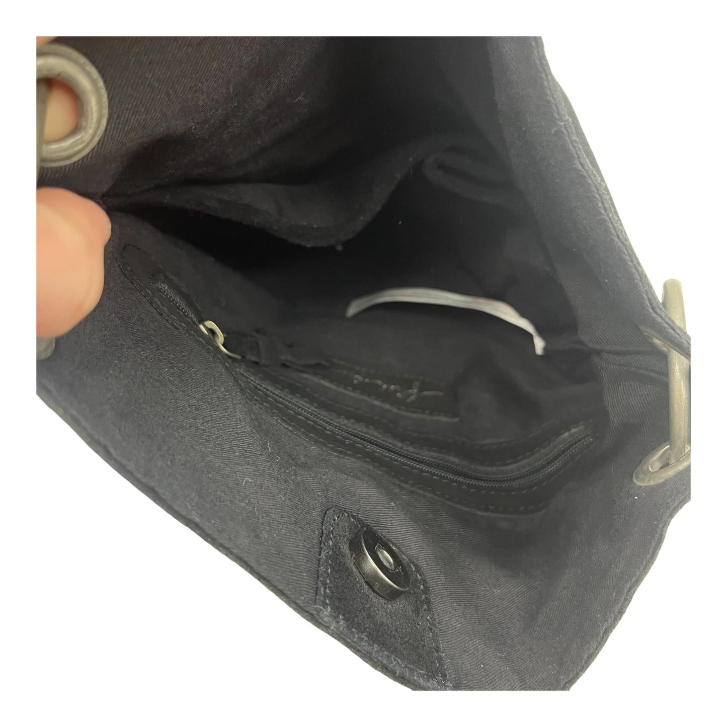 Handbag Leather By Free People In Black, Size:Small