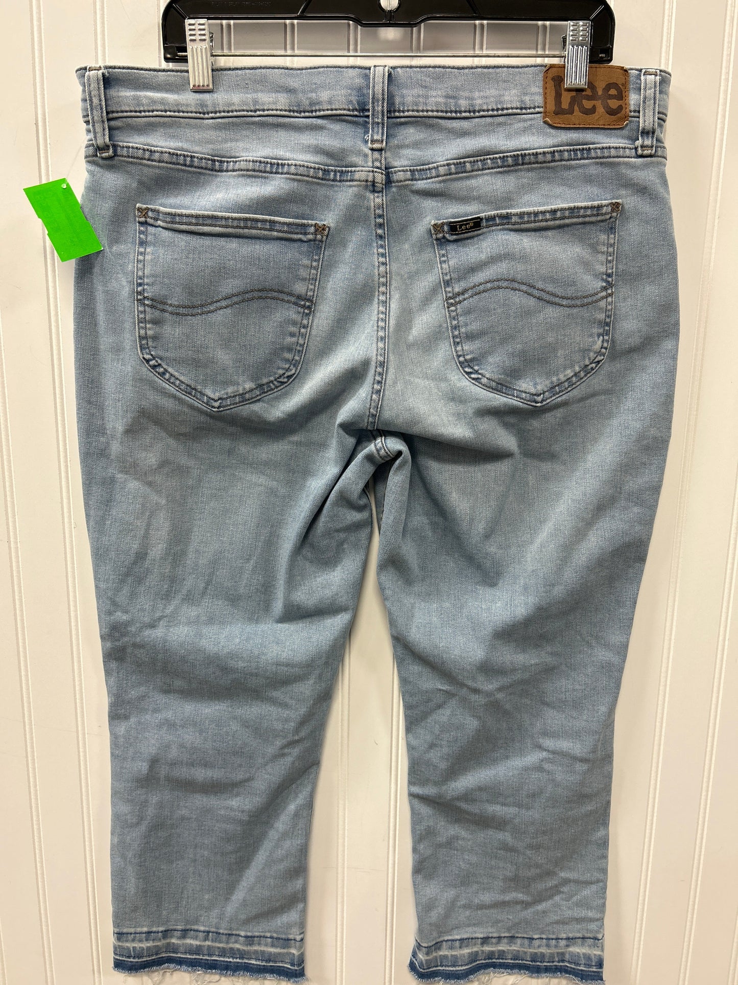 Jeans Skinny By Lee In Blue Denim, Size:16