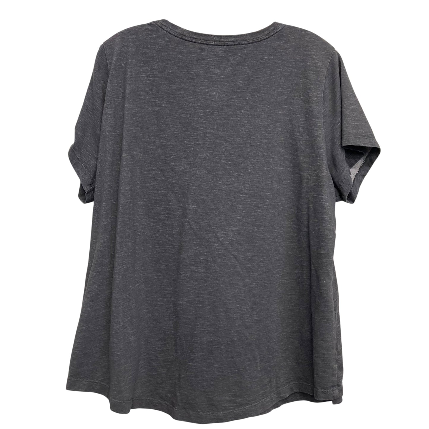 Athletic Top Ss By Nike Apparel In Grey, Size:1X