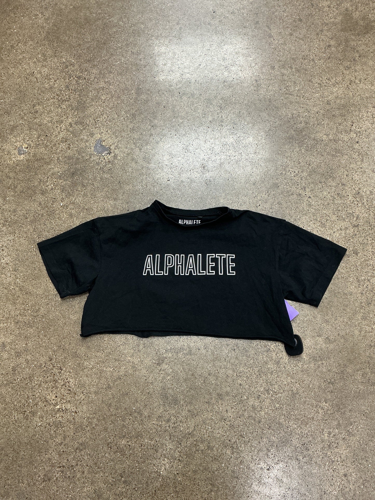 Athletic Top Ss By Alphalete In Black, Size:S