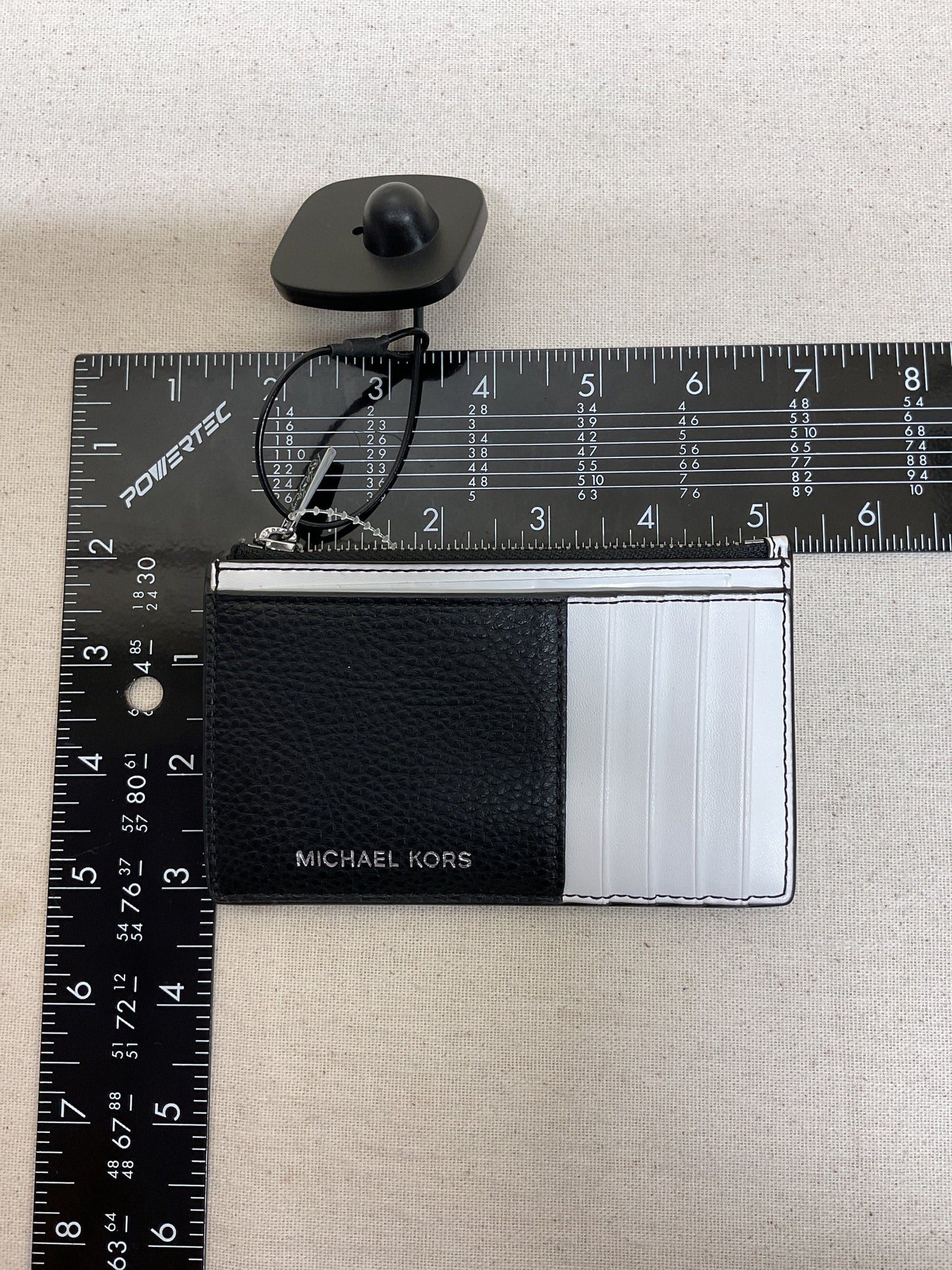Wallet Designer By Michael Kors In Black & White, Size:Small
