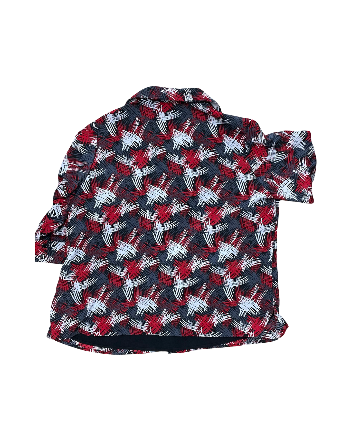 Blouse Ls By Clothes Mentor In Black & Red, Size:2X