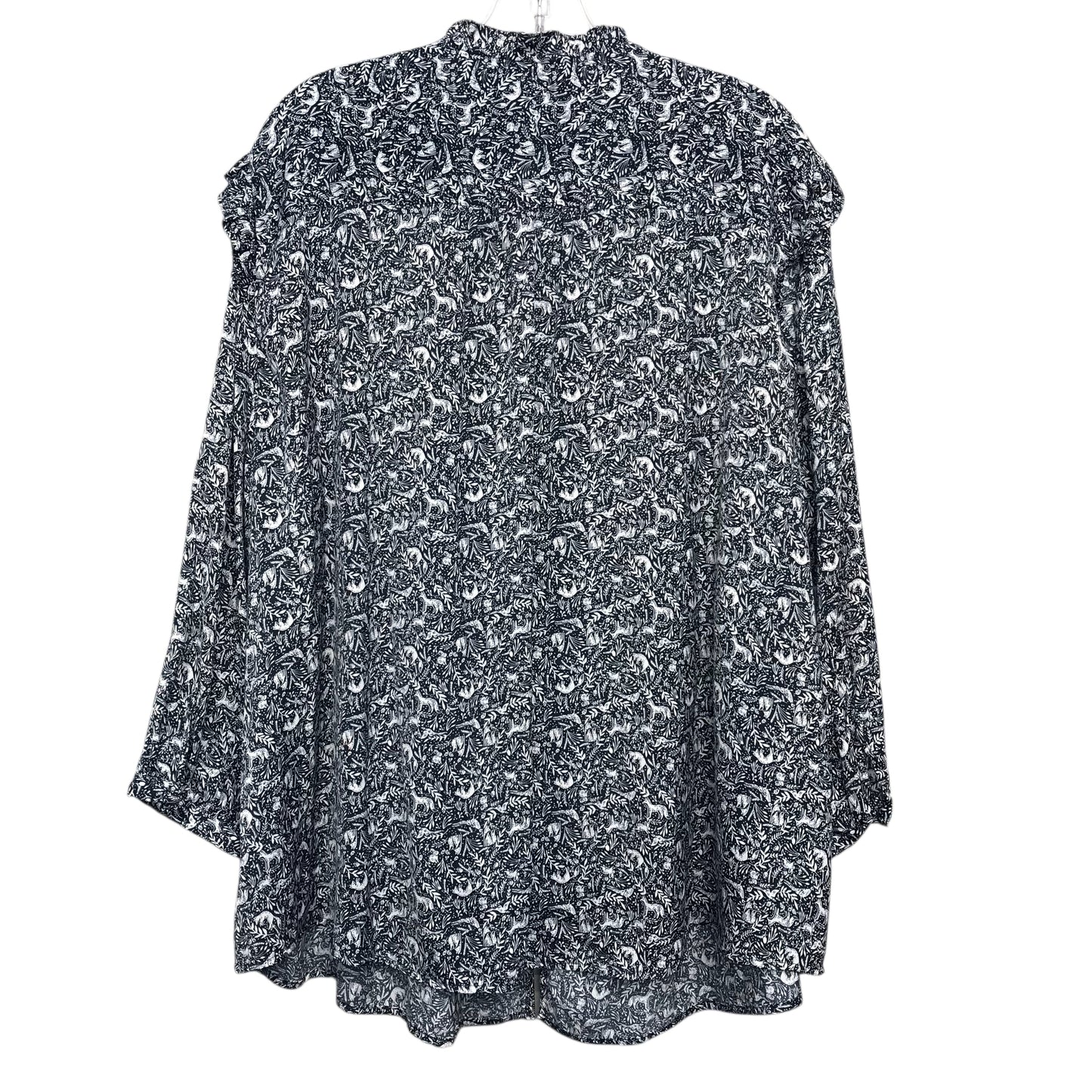 Top Ls By Lc Lauren Conrad In Dark Teal & White, Size:3X