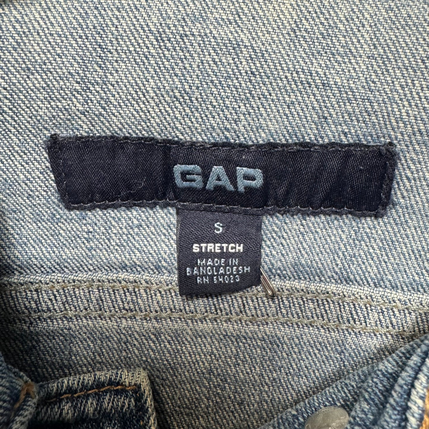 Jacket Denim By Gap In Blue Denim, Size: S